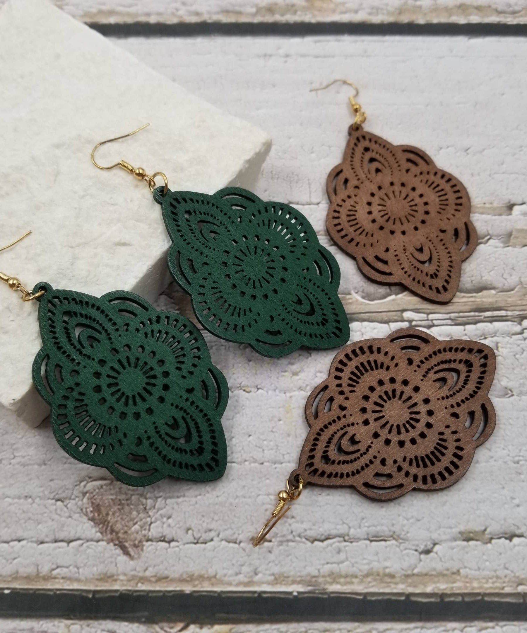 Mandala Drop Earrings