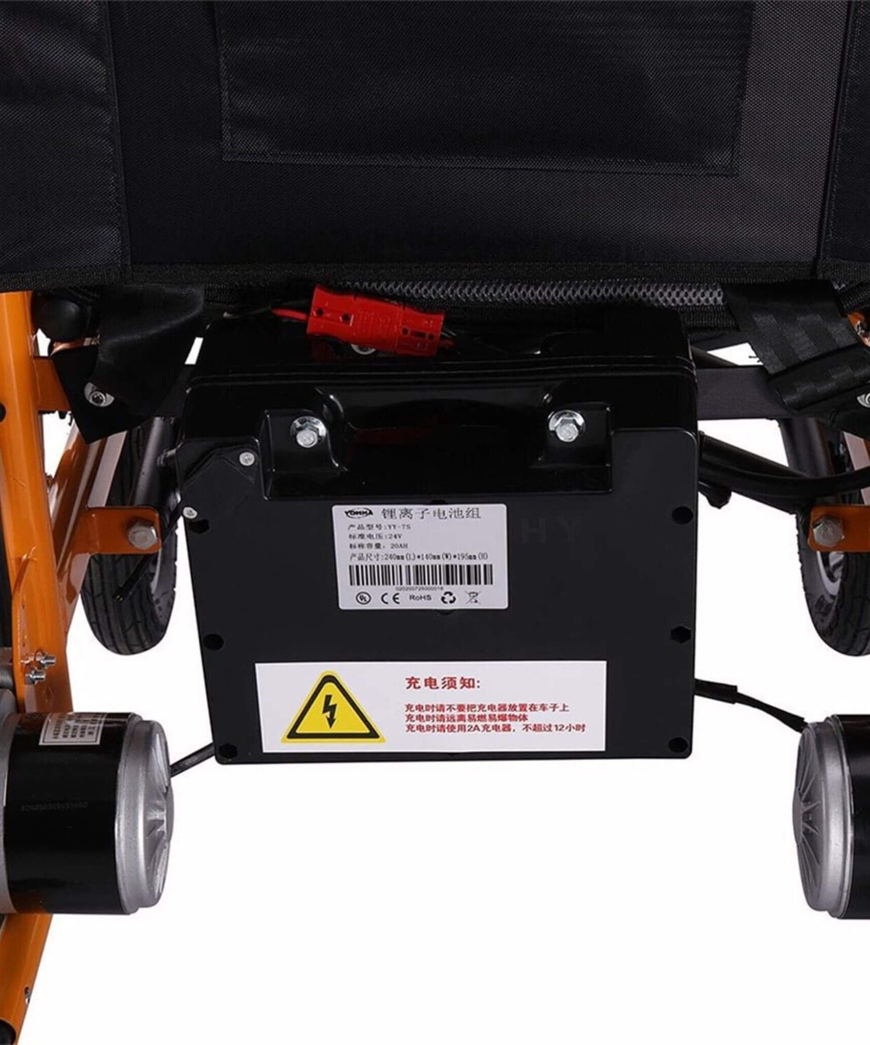 18-Inch Heavy-Duty 500W Electric Mobility Power Wheelchair, 265LBS (SAK74295)