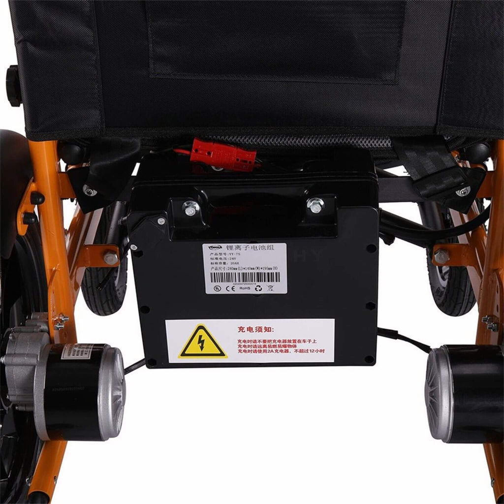 18-Inch Heavy-Duty 500W Electric Mobility Power Wheelchair, 265LBS (SAK74295)