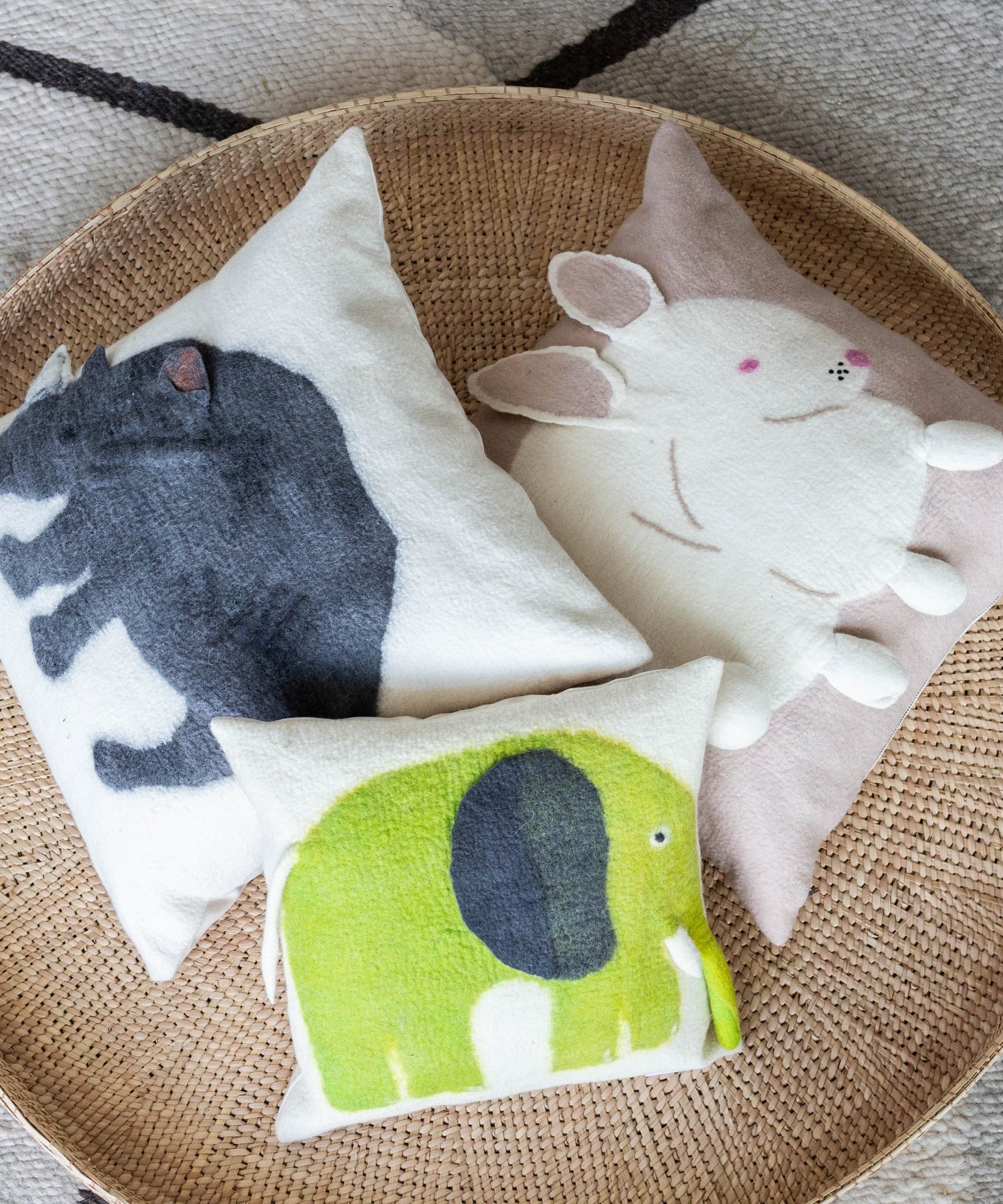Rhino Cozy Throw Pillow