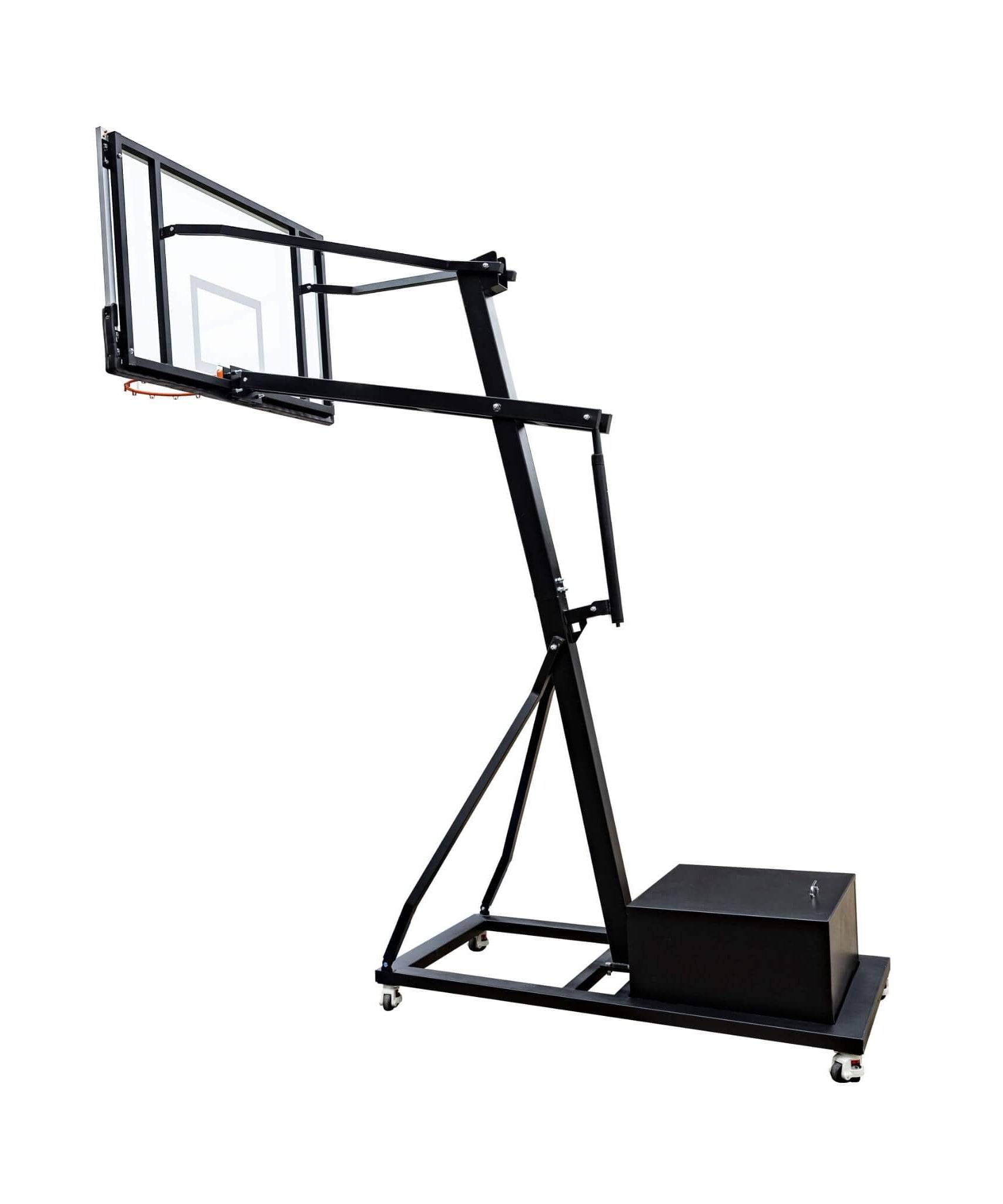 [18X24FT] Heavy-Duty Portable Adjustable Basketball Hoop With Court (SAK72980)