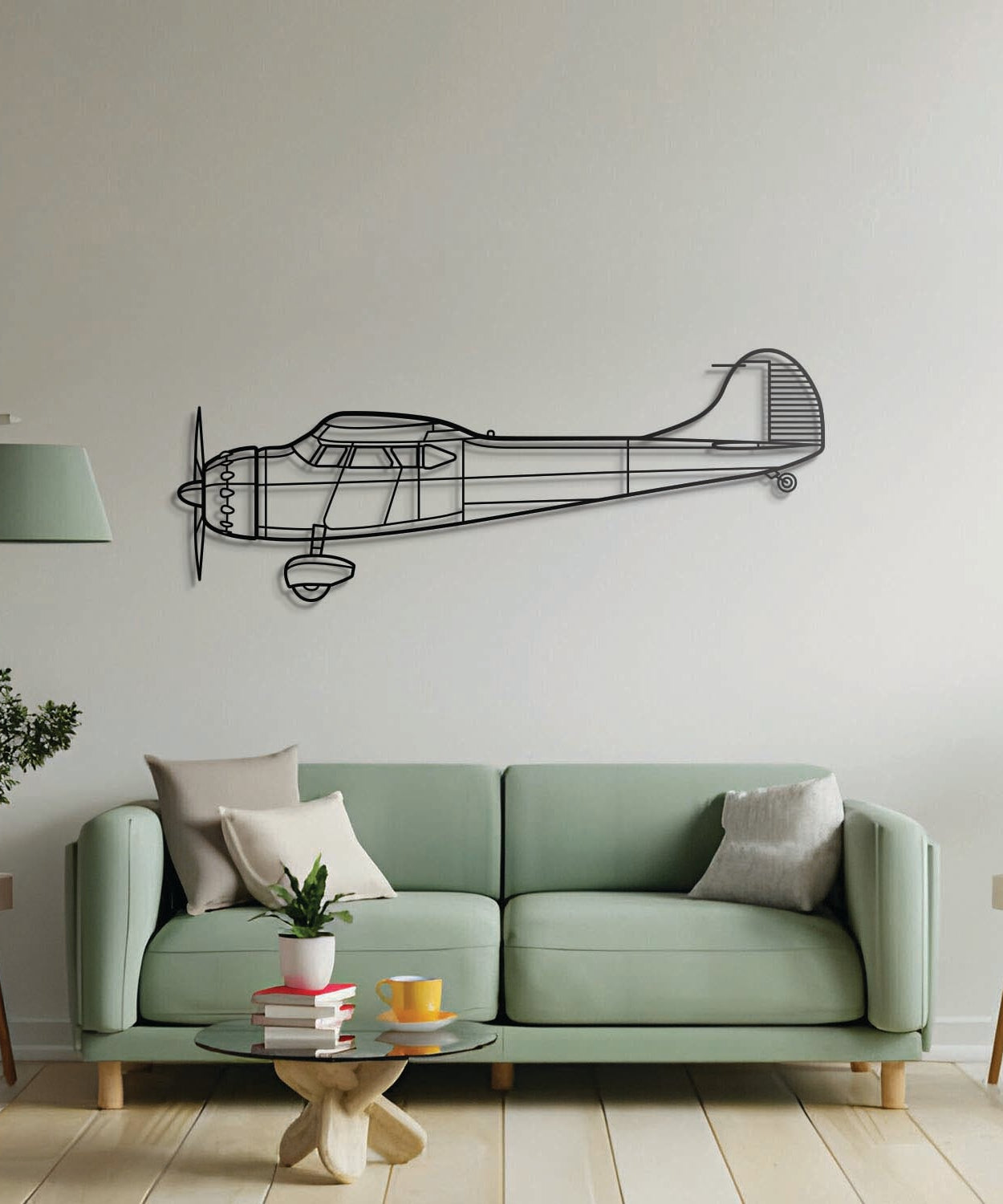 195 Metallflugzeug Wandkunst - NCP0402