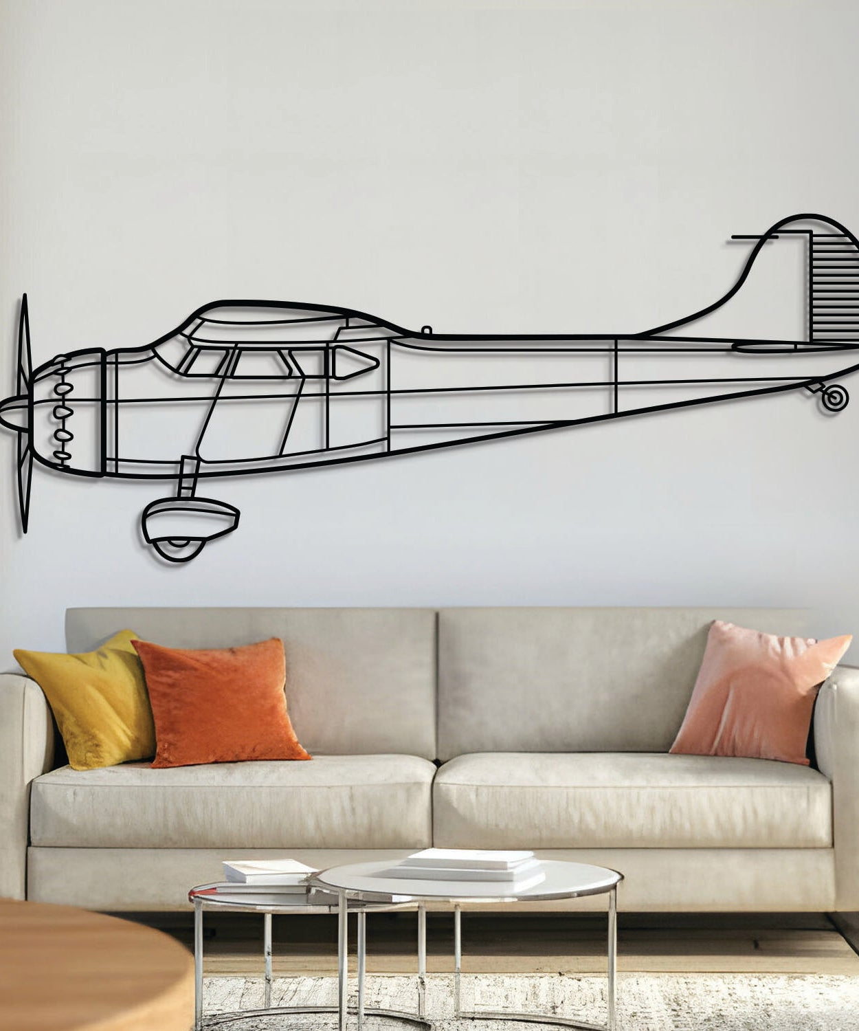 195 Metallflugzeug Wandkunst - NCP0402