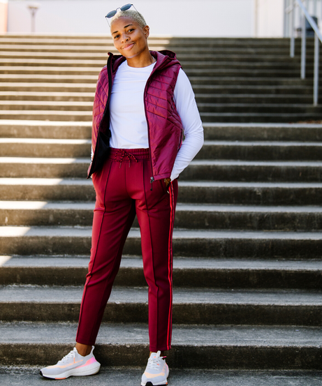 Powerstripe Mid Rise Track Pant 28" 7/8 Länge