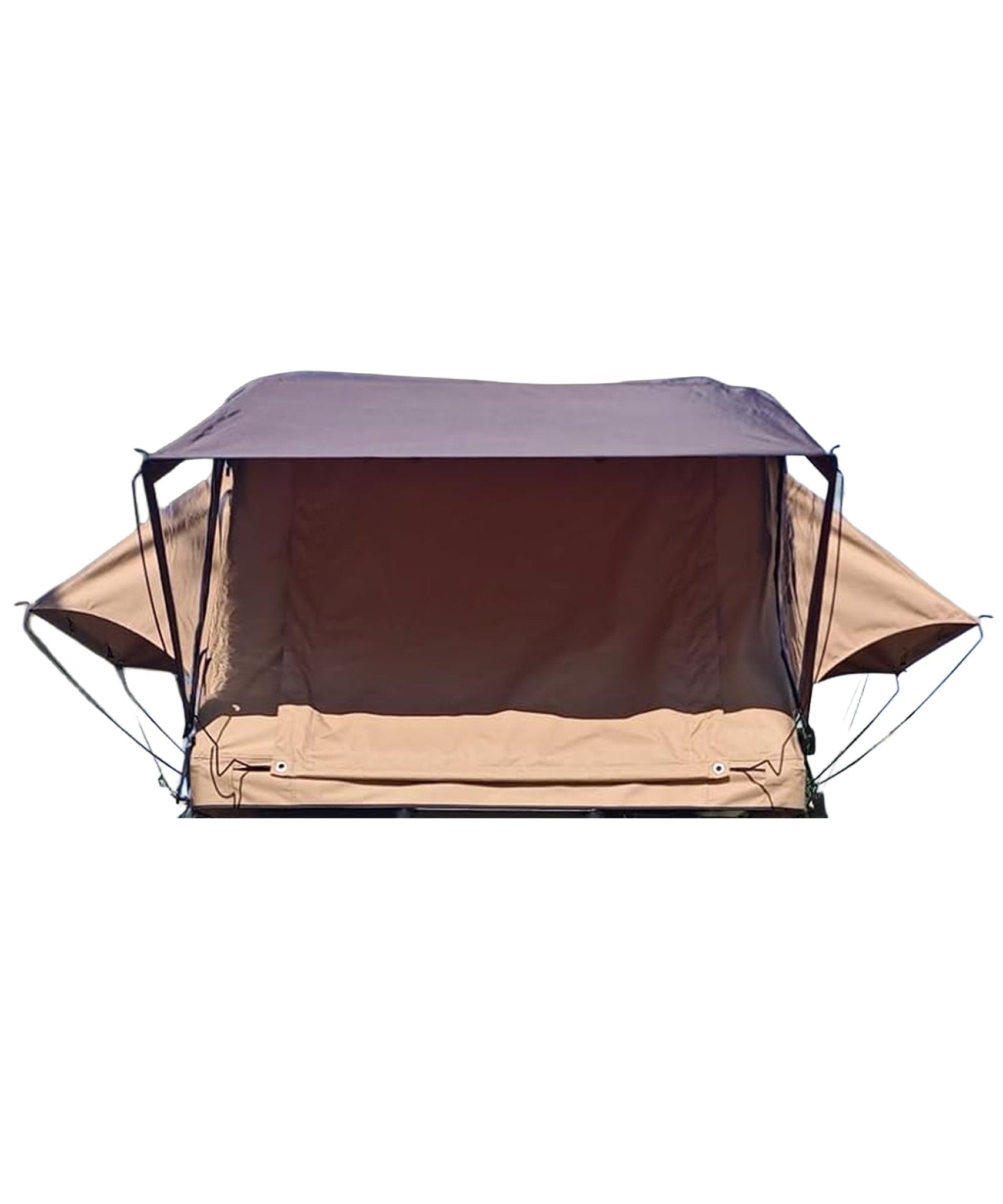 Trailora Summit Soft-Shell Aluminum Rooftop Tent With Ladder, LED Light Strip, And Memory Foam Mattress [2-3 Person] (SAK26814)