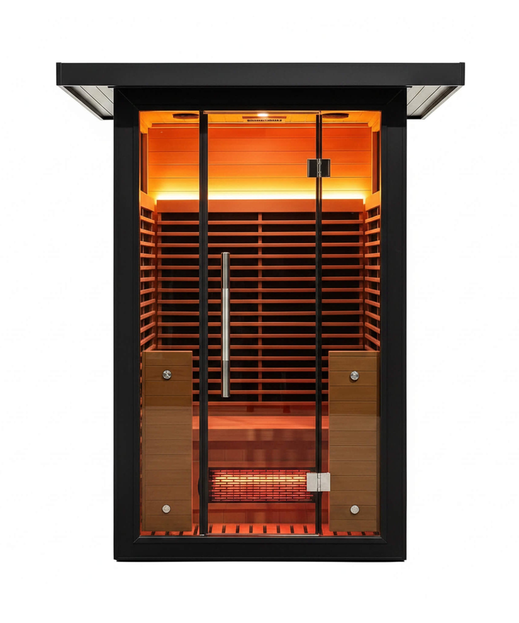 Thermora Lugano 2-Person Outdoor Full-Spectrum Infrared Sauna With Aluminum Alloy Exterior & WiFi (SAK14973)