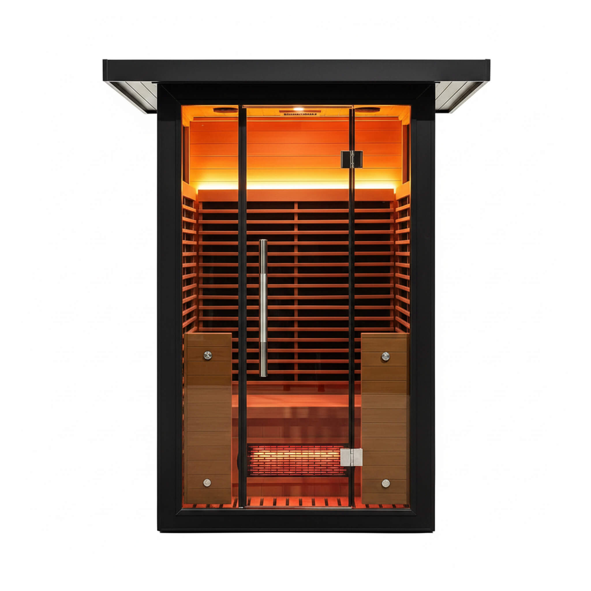 Thermora Lugano 2-Person Outdoor Full-Spectrum Infrared Sauna With Aluminum Alloy Exterior & WiFi (SAK14973)