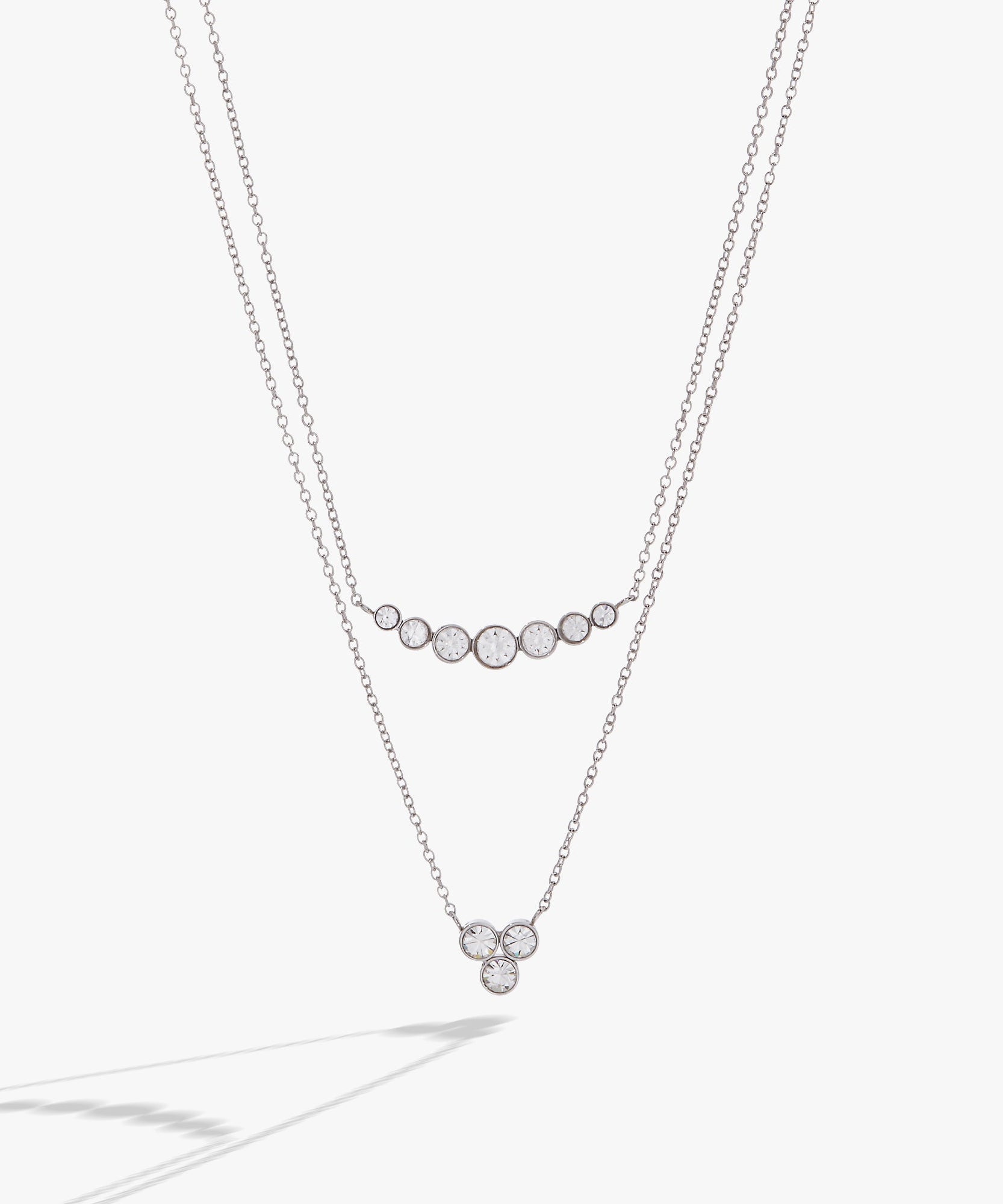 Double-Layer Crystal Necklace