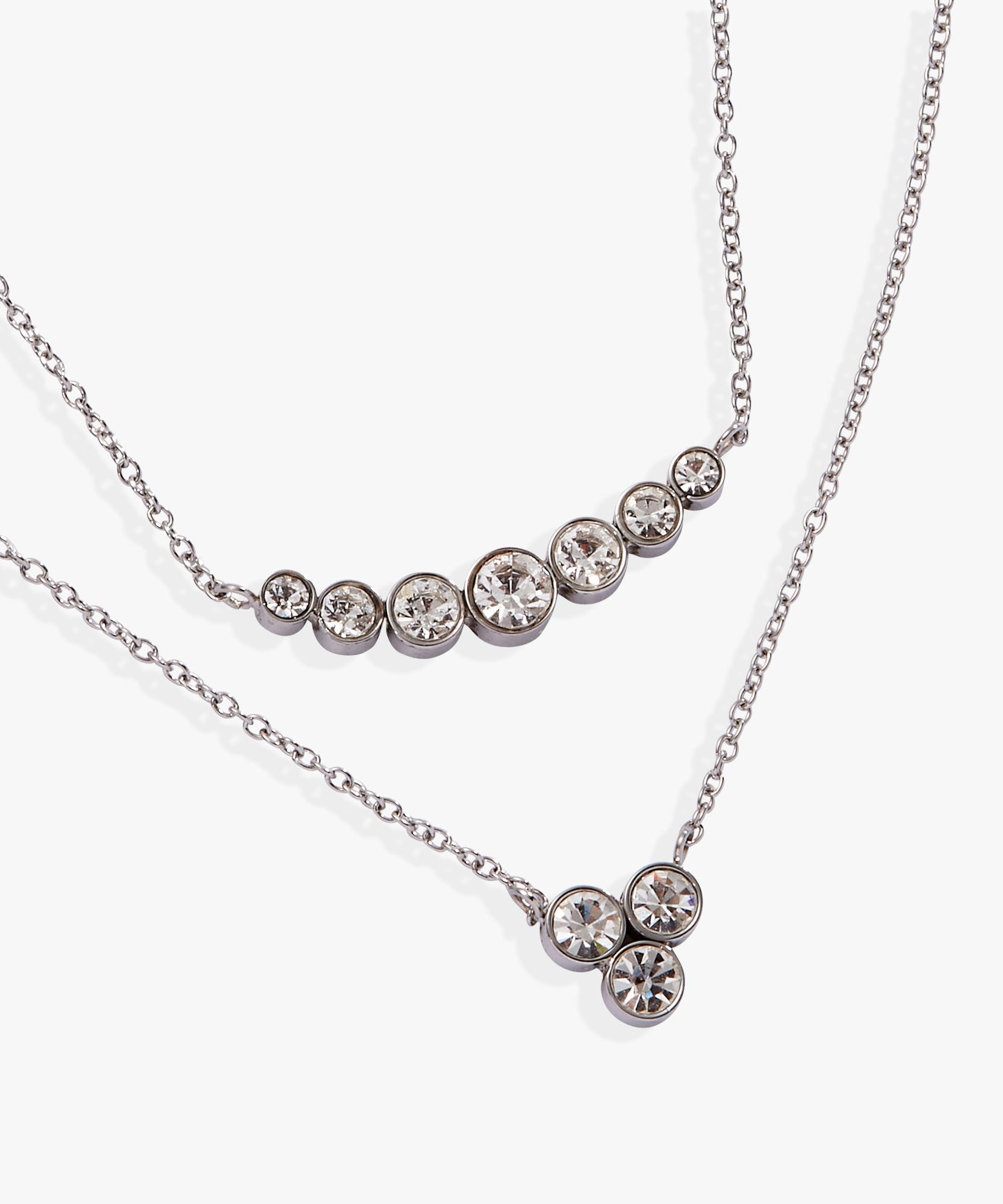 Double-Layer Crystal Necklace