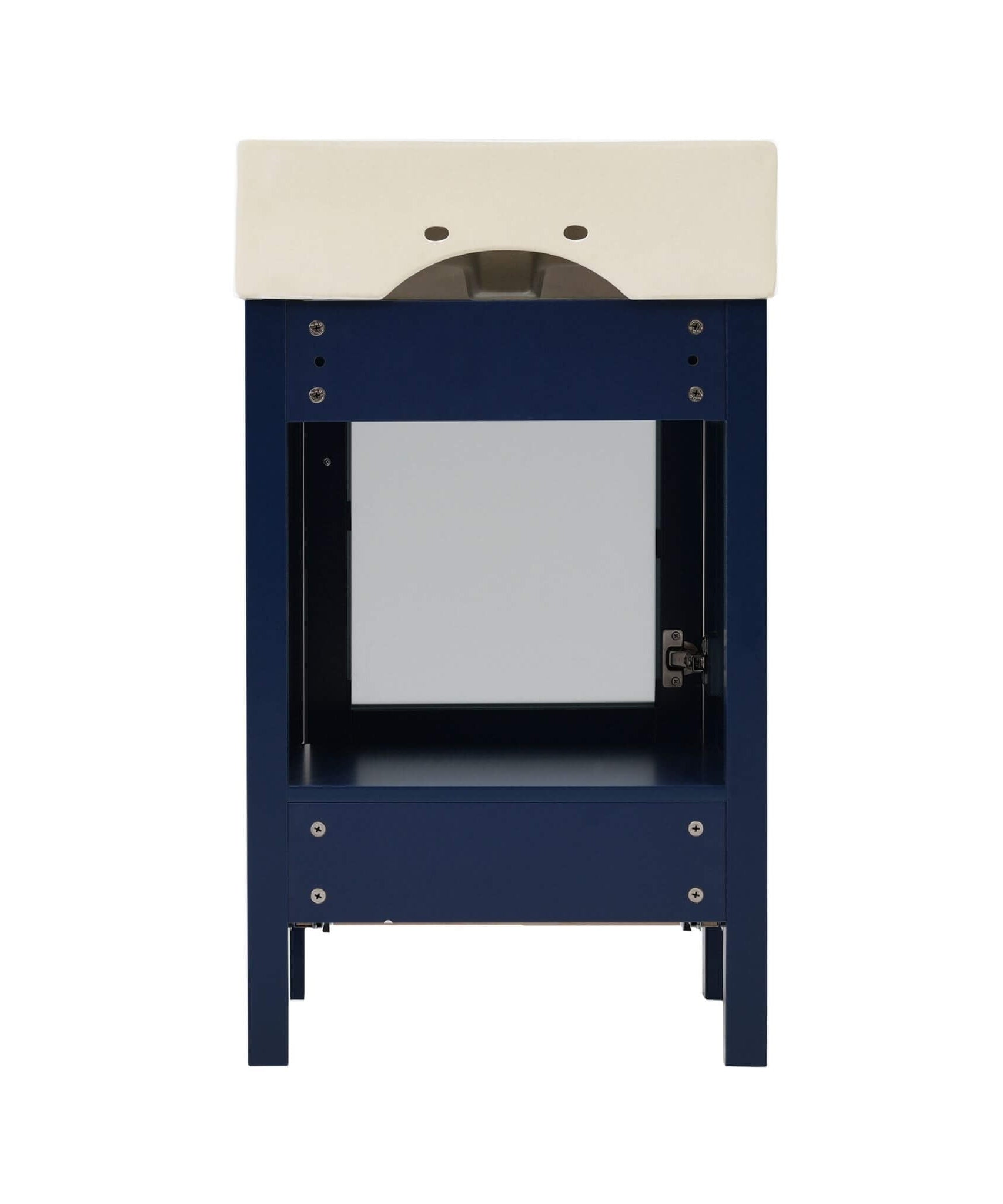 Nuvia 20-Inch Modern Bathroom Vanity With Ceramic Sink And Storage Cabinet (SAK83047)