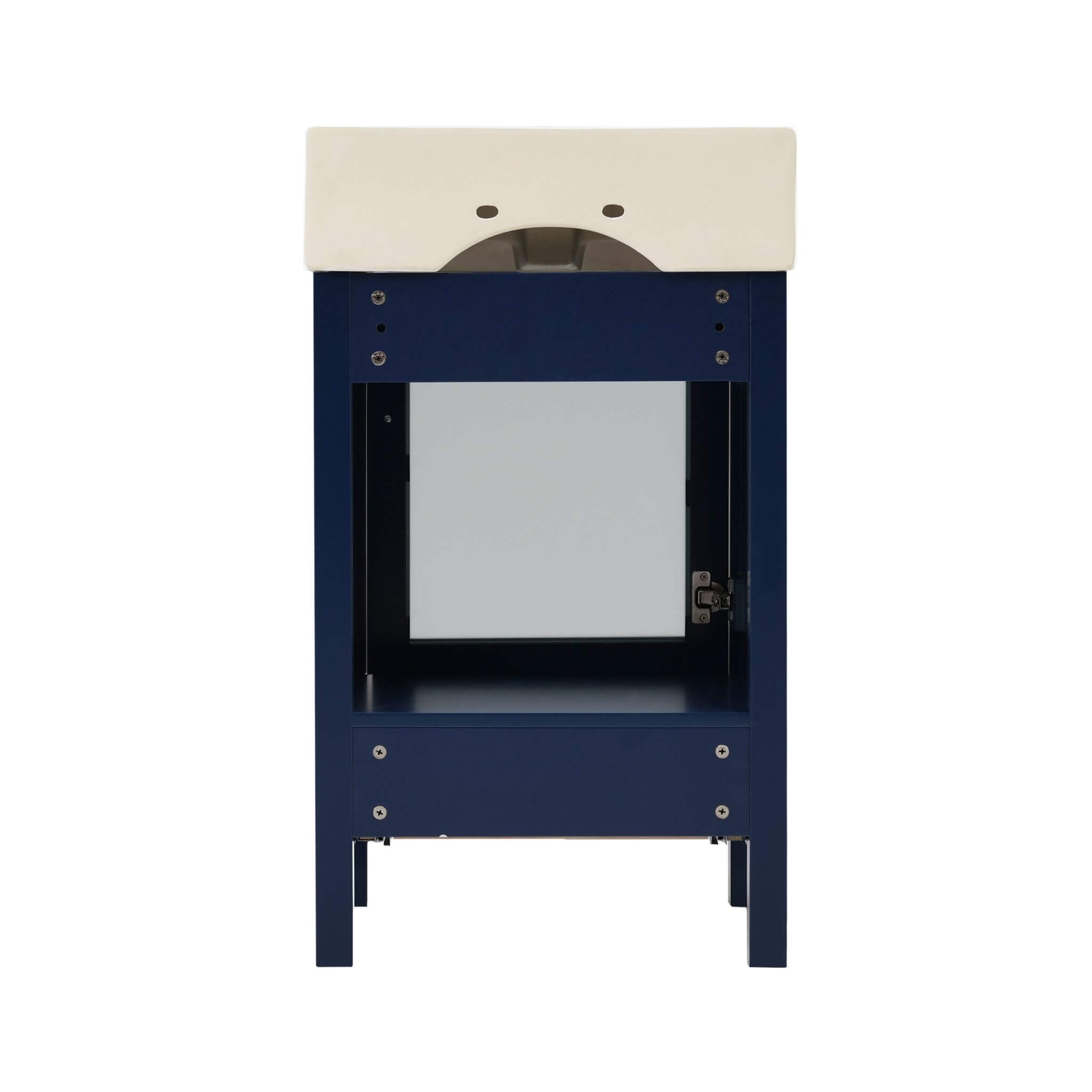 Nuvia 20-Inch Modern Bathroom Vanity With Ceramic Sink And Storage Cabinet (SAK83047)