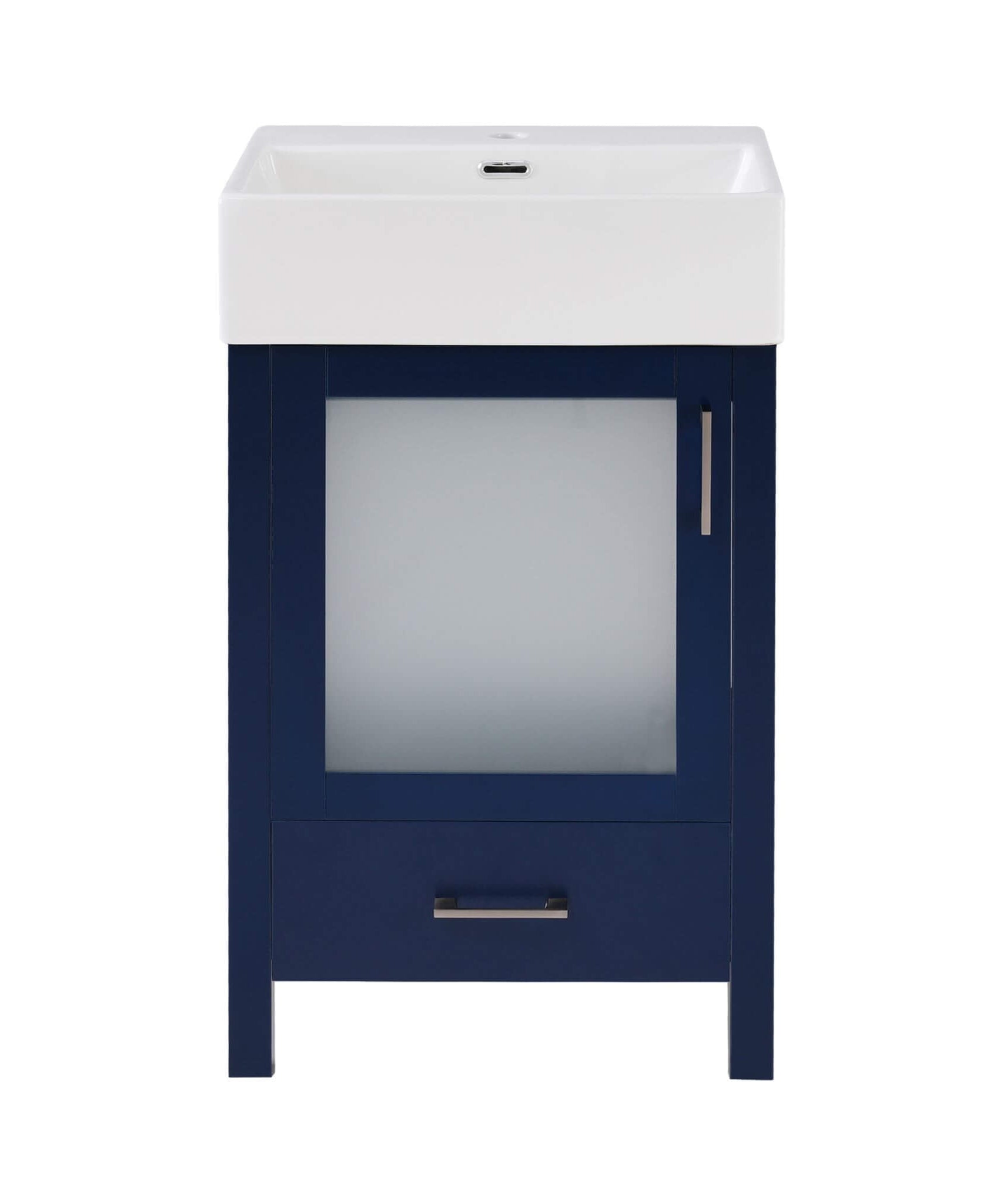 Nuvia 20-Inch Modern Bathroom Vanity With Ceramic Sink And Storage Cabinet (SAK83047)