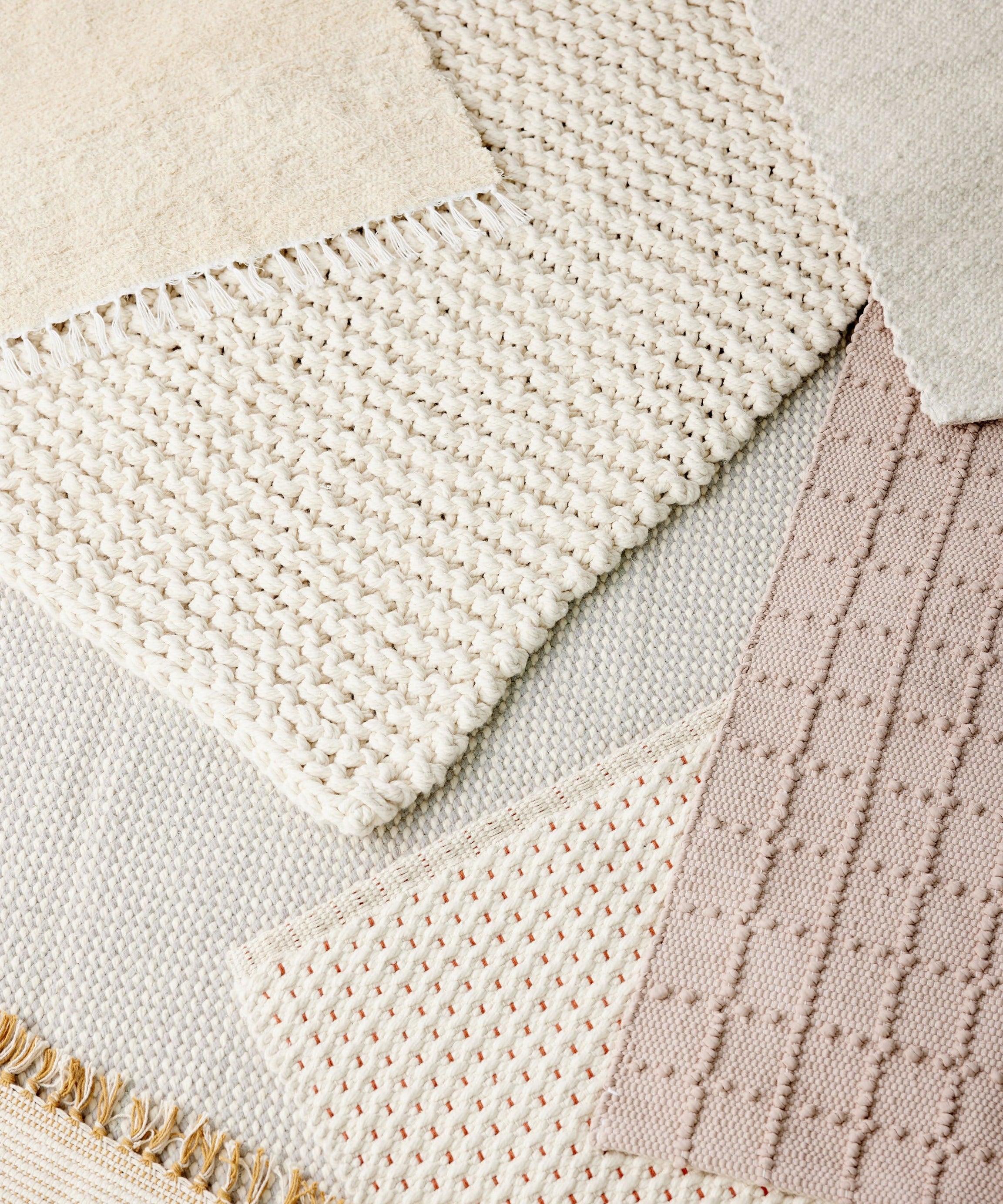 Chunky Ecru Hand-Loomed Mat