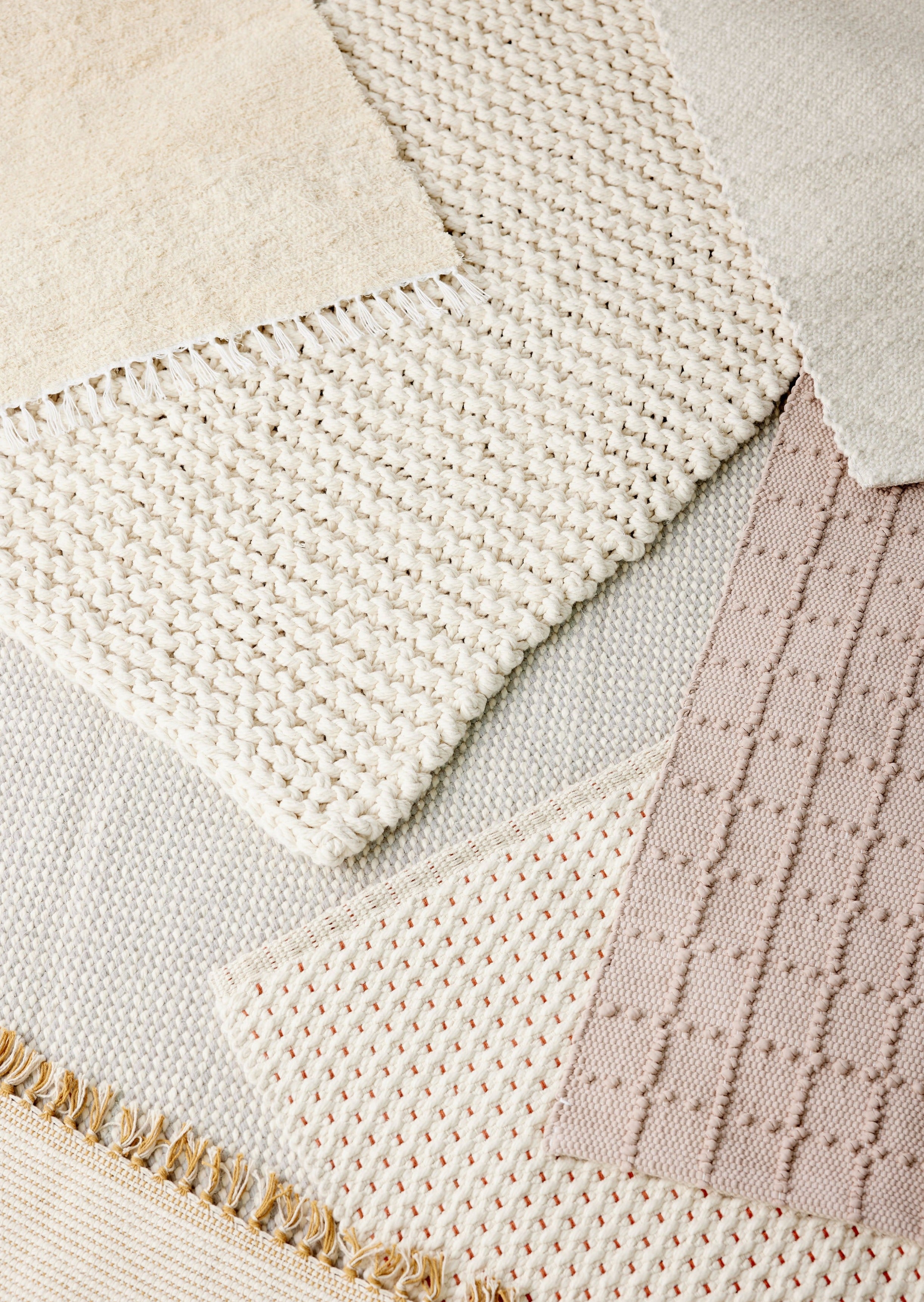 Chunky Ecru Hand-Loomed Mat
