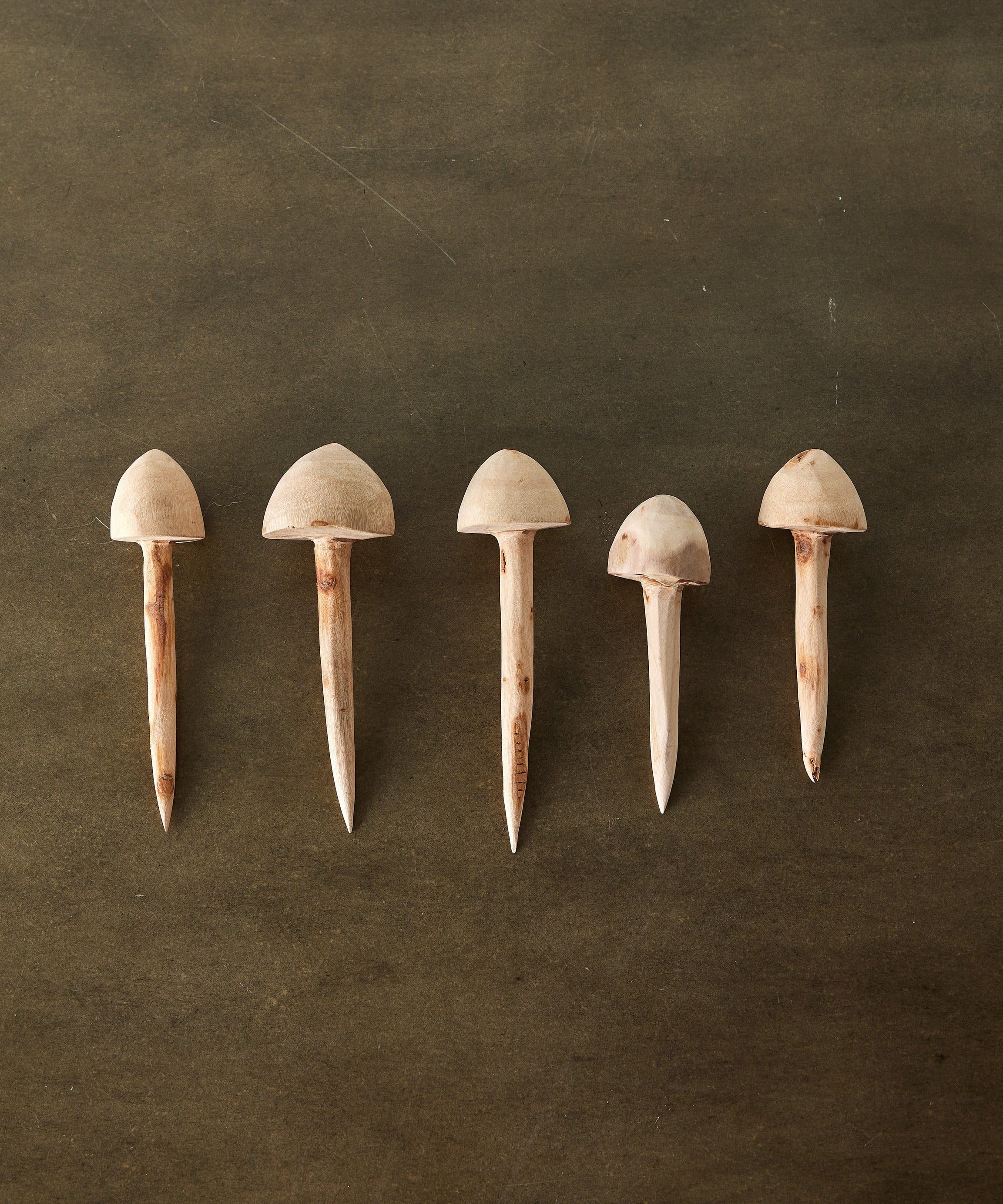 Wooden Mushroom Garden Stick