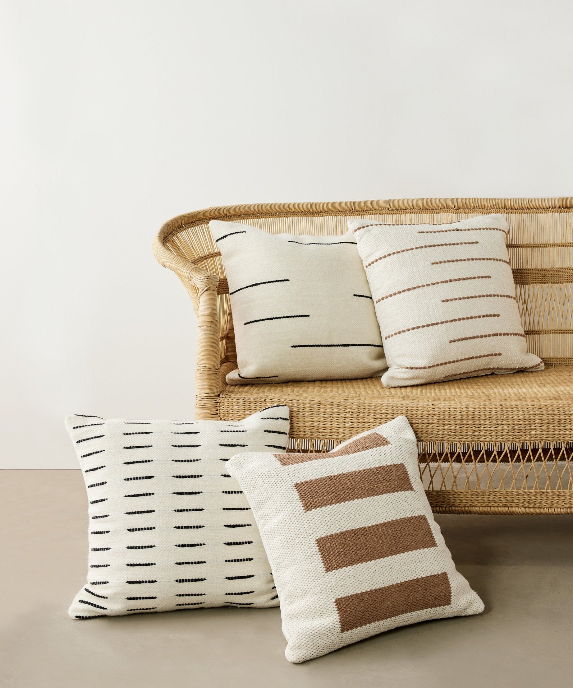 Zanzibar Hand-Loomed Wool Throw Pillow