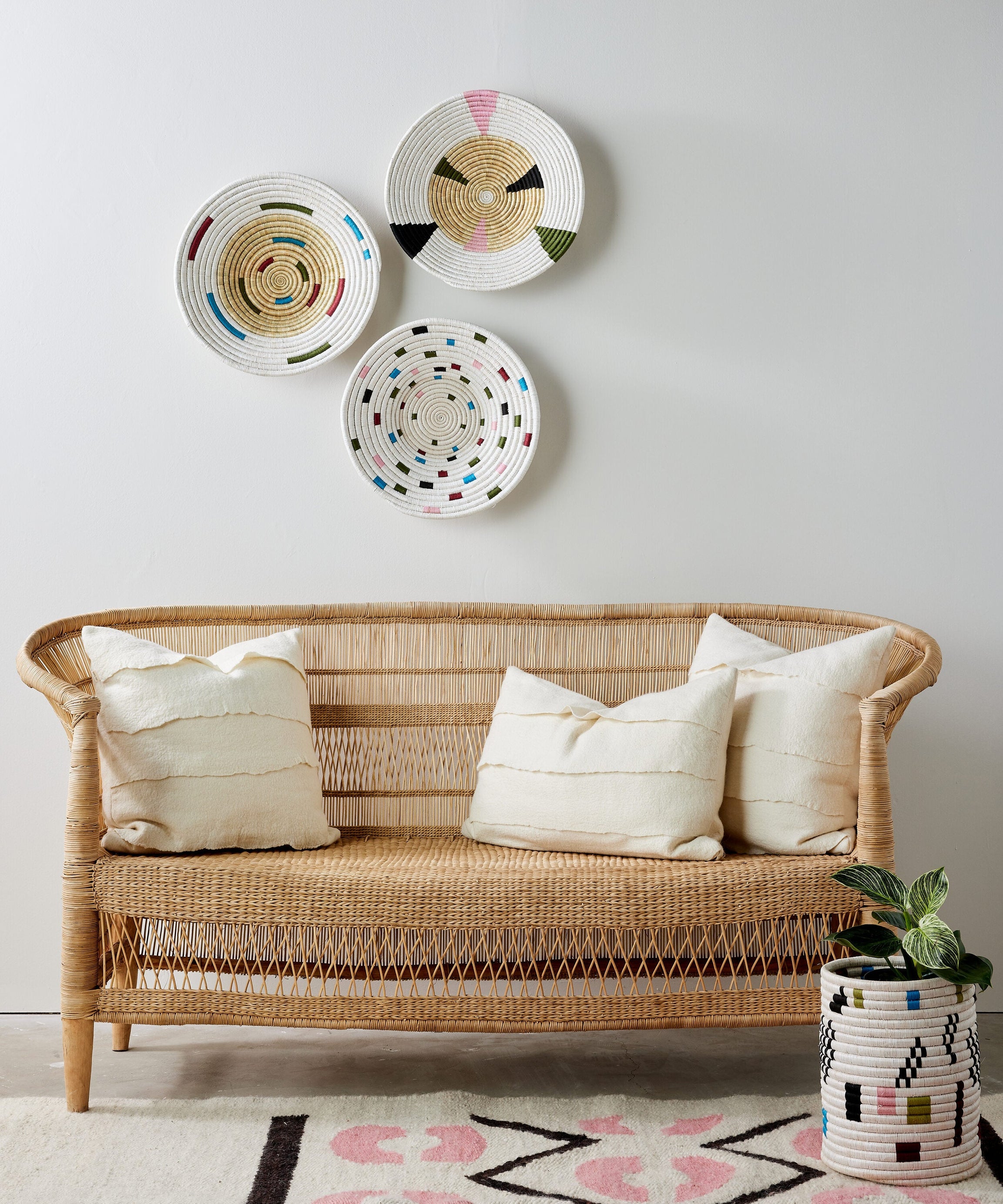 Mosaic Confetti Wall Basket