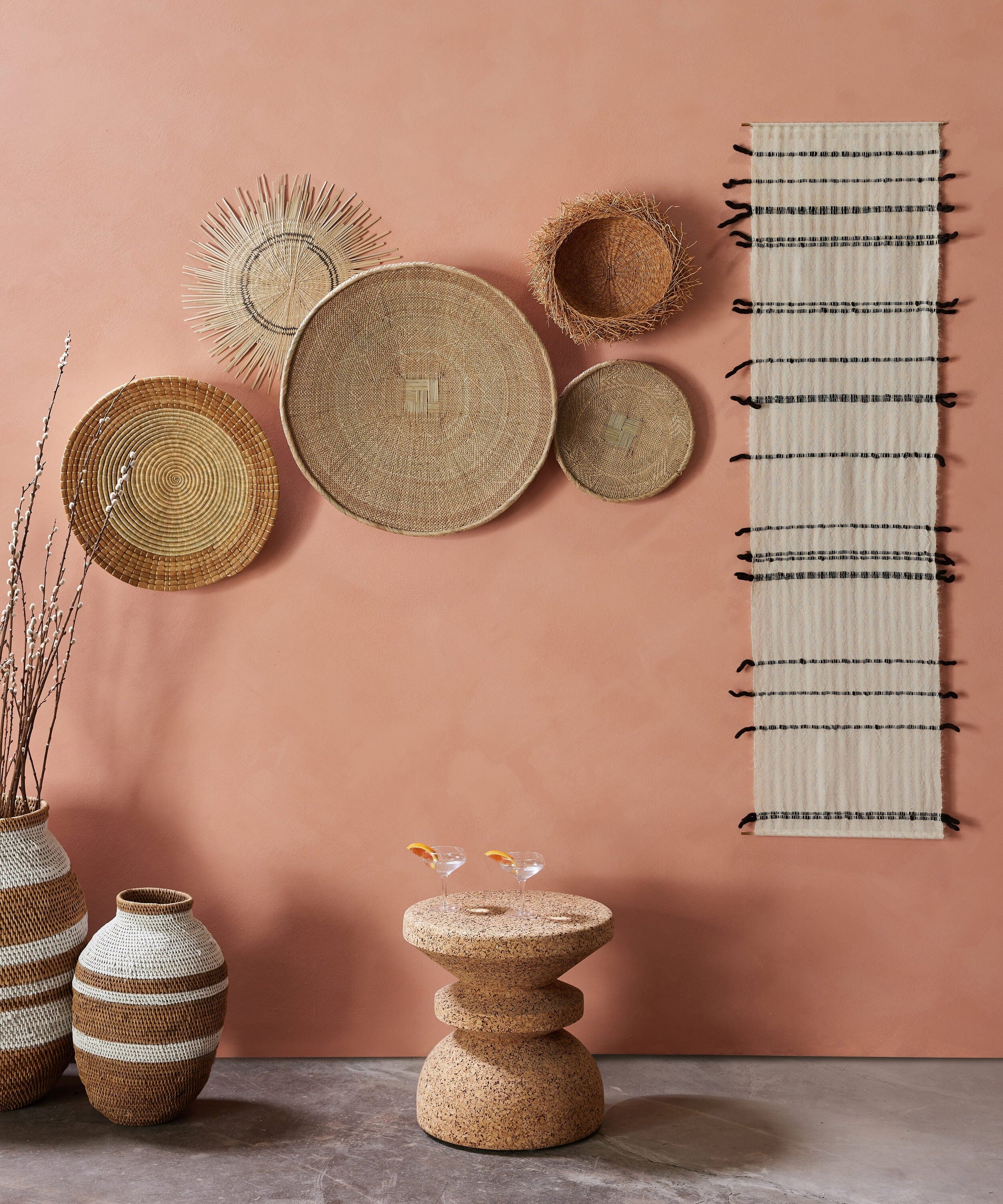 Chiaroscuro Handwoven Cotton Wall Hanging