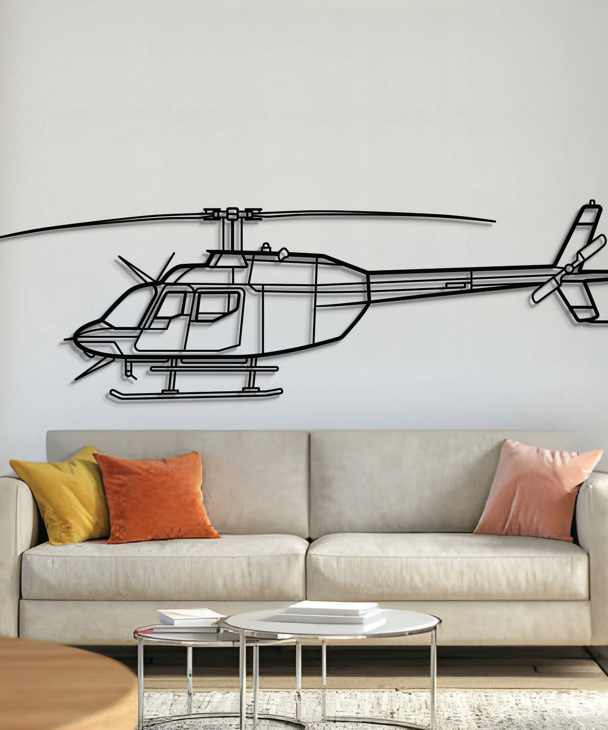 206 Metall-Flugzeug-Wandkunst - NCP0455
