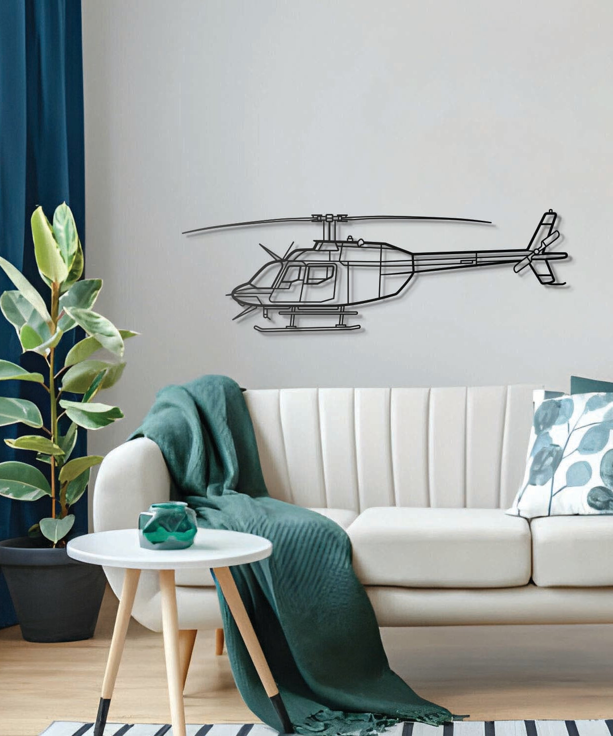 206 Metall-Flugzeug-Wandkunst - NCP0455