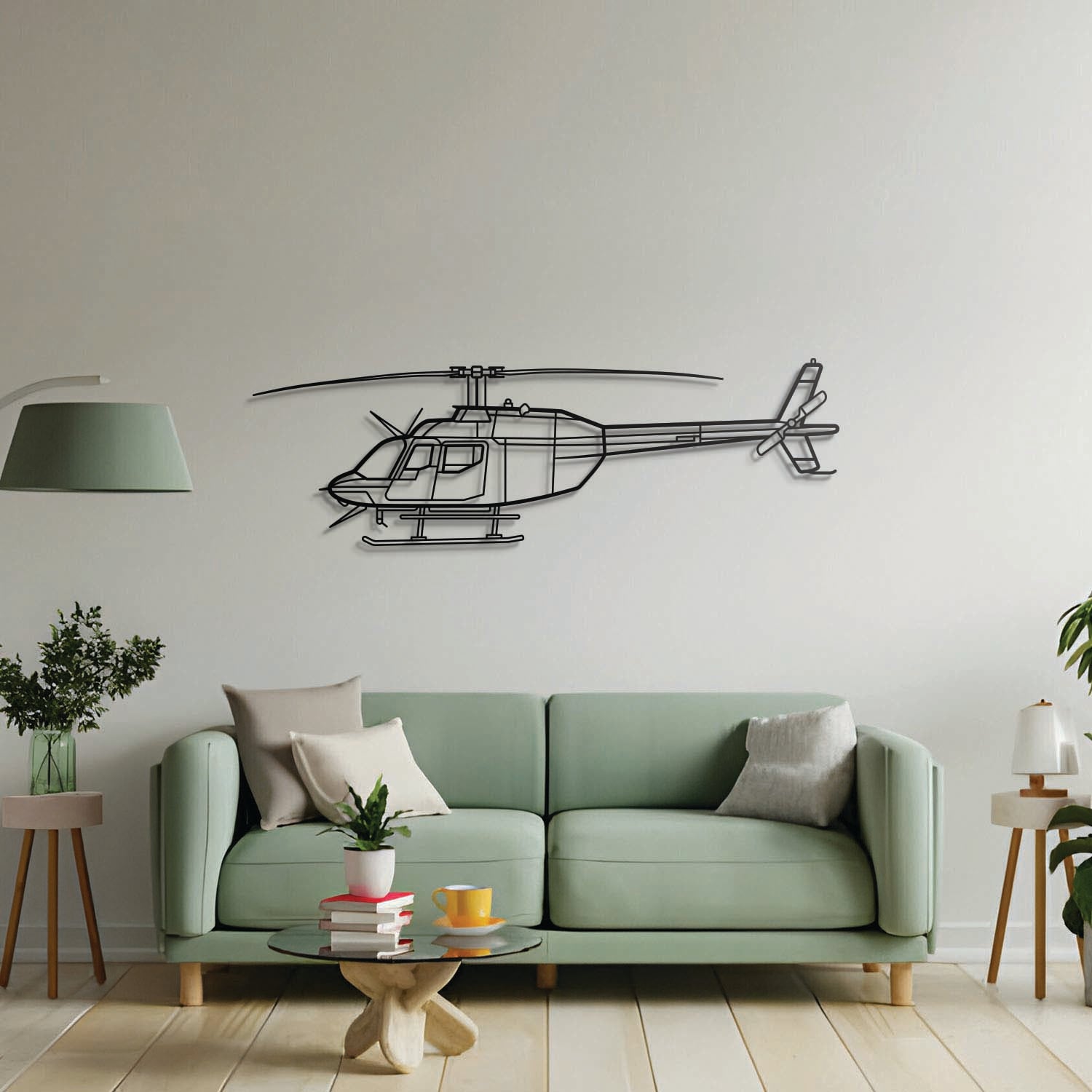 206 Metall-Flugzeug-Wandkunst - NCP0455