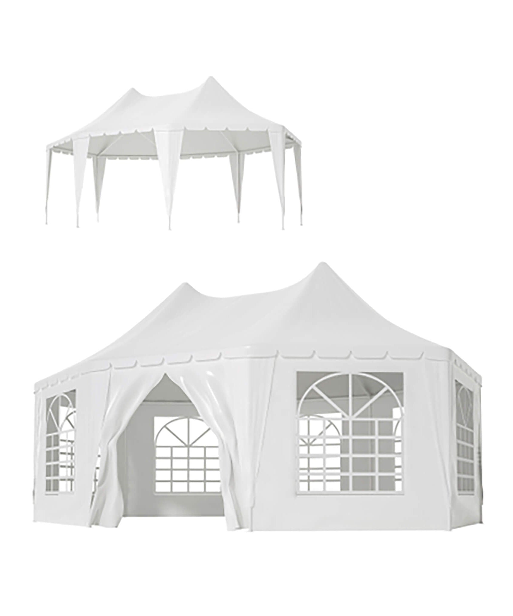 [20X15FT] Extra-Large Heavy-Duty Outdoor Waterproof Party And Wedding Tent With Steel Frame (SAK07645)