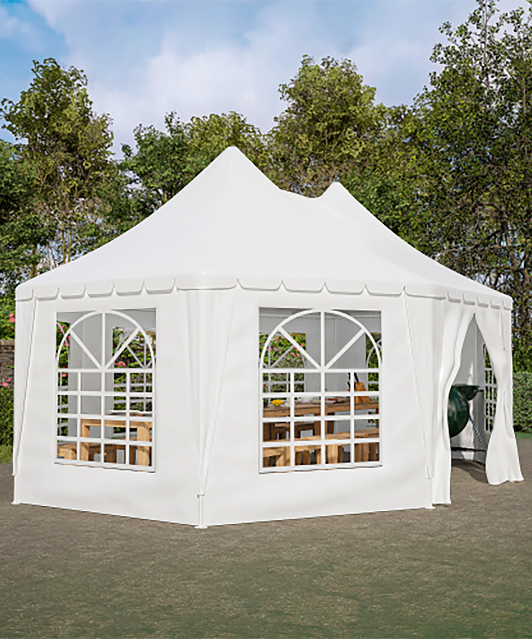[20X15FT] Extra-Large Heavy-Duty Outdoor Waterproof Party And Wedding Tent With Steel Frame (SAK07645)
