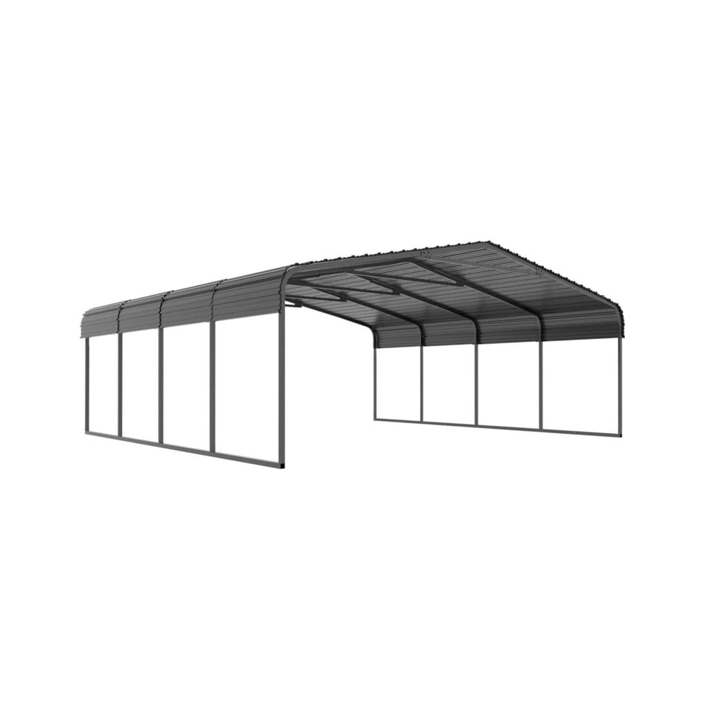 [20X20FT] Alora Extra Large Premium Heavy-Duty Outdoor Metal Carport Shelter (SAK97425)