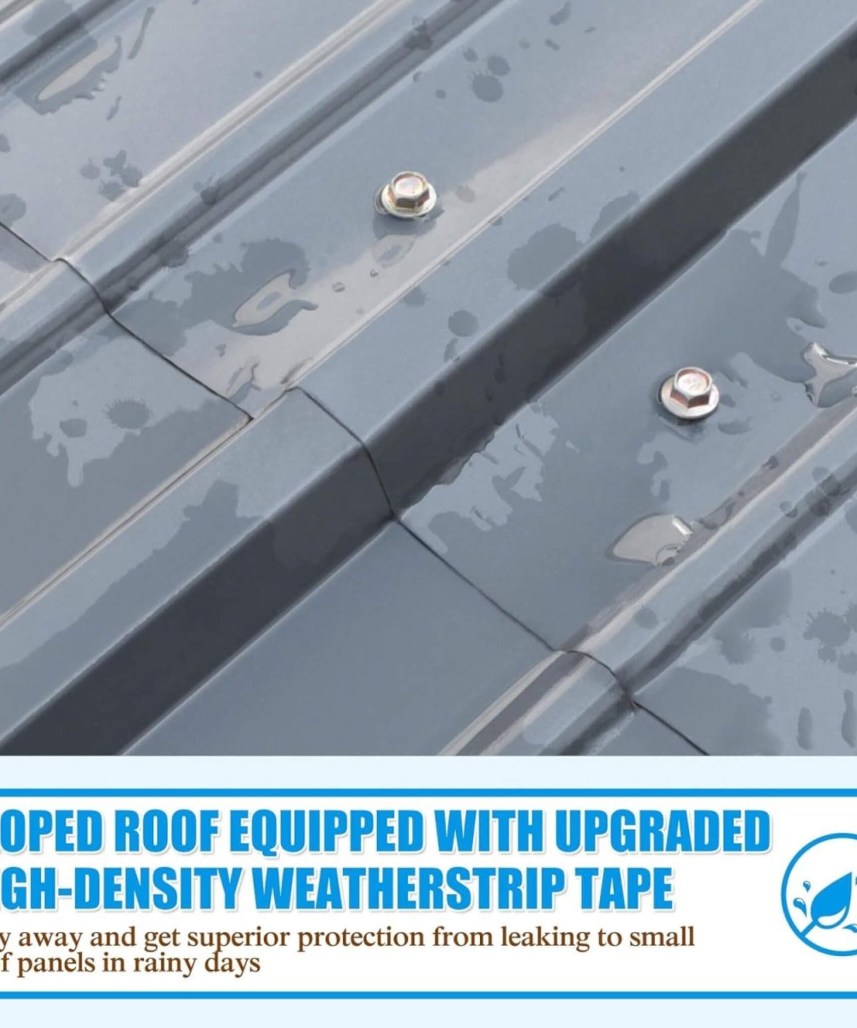 [20X20FT] Alora Extra Large Premium Heavy-Duty Outdoor Metal Carport Shelter (SAK97425)