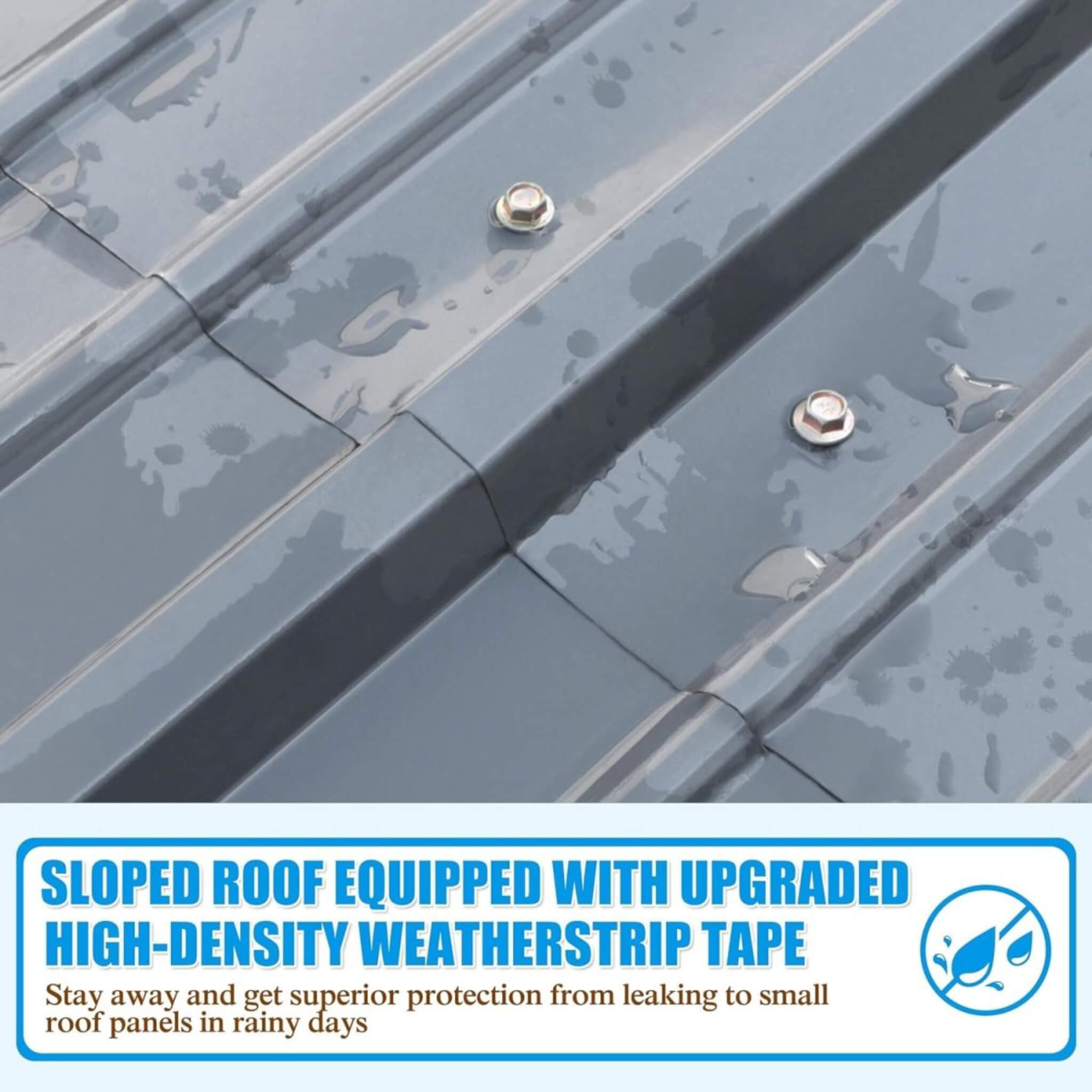 [20X20FT] Alora Extra Large Premium Heavy-Duty Outdoor Metal Carport Shelter (SAK97425)