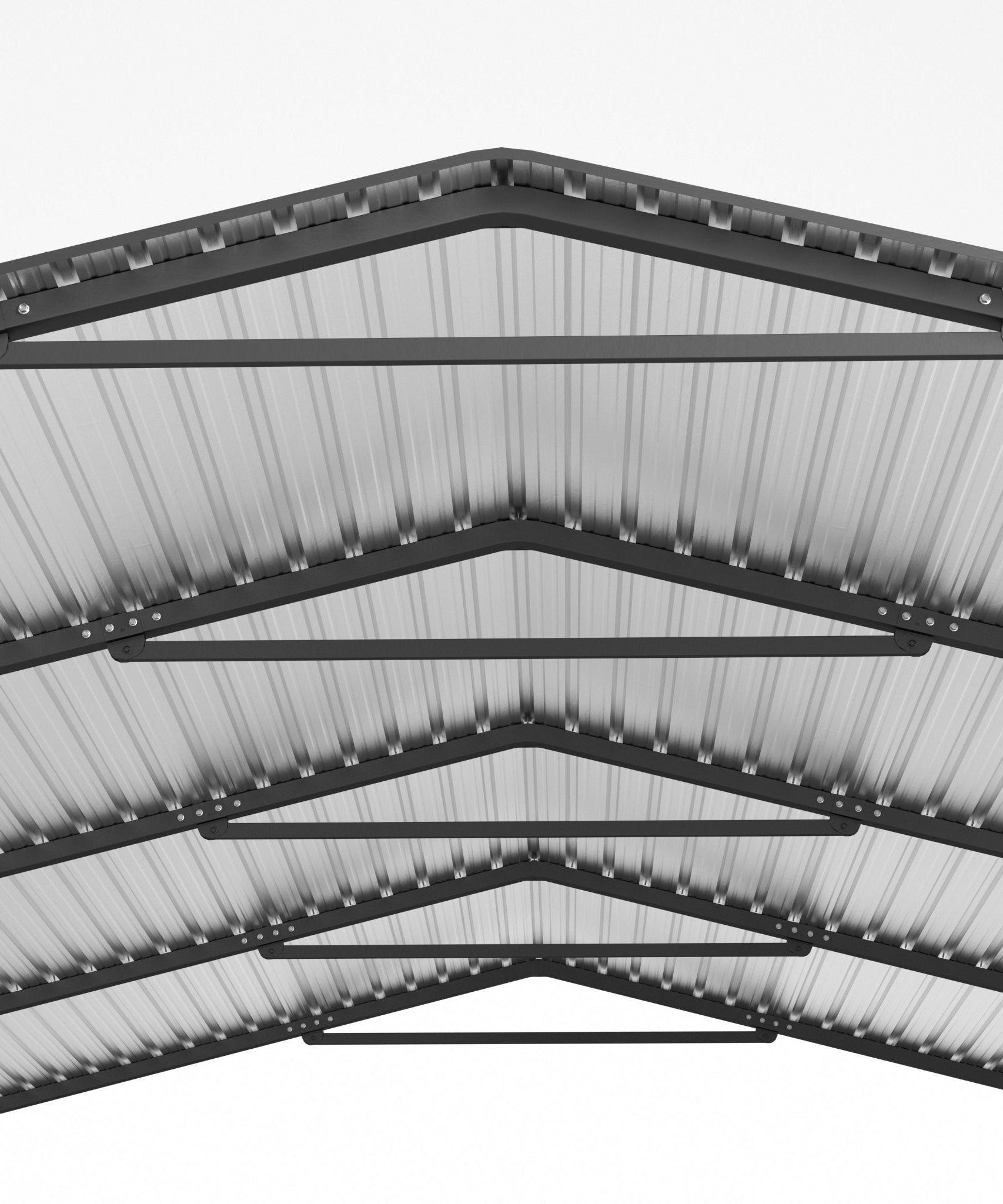 [20X20FT] Alora Extra Large Heavy-Duty Outdoor Metal Carport With Galvanized Steel Roof For Cars, Boats And Trucks (SAK75633)
