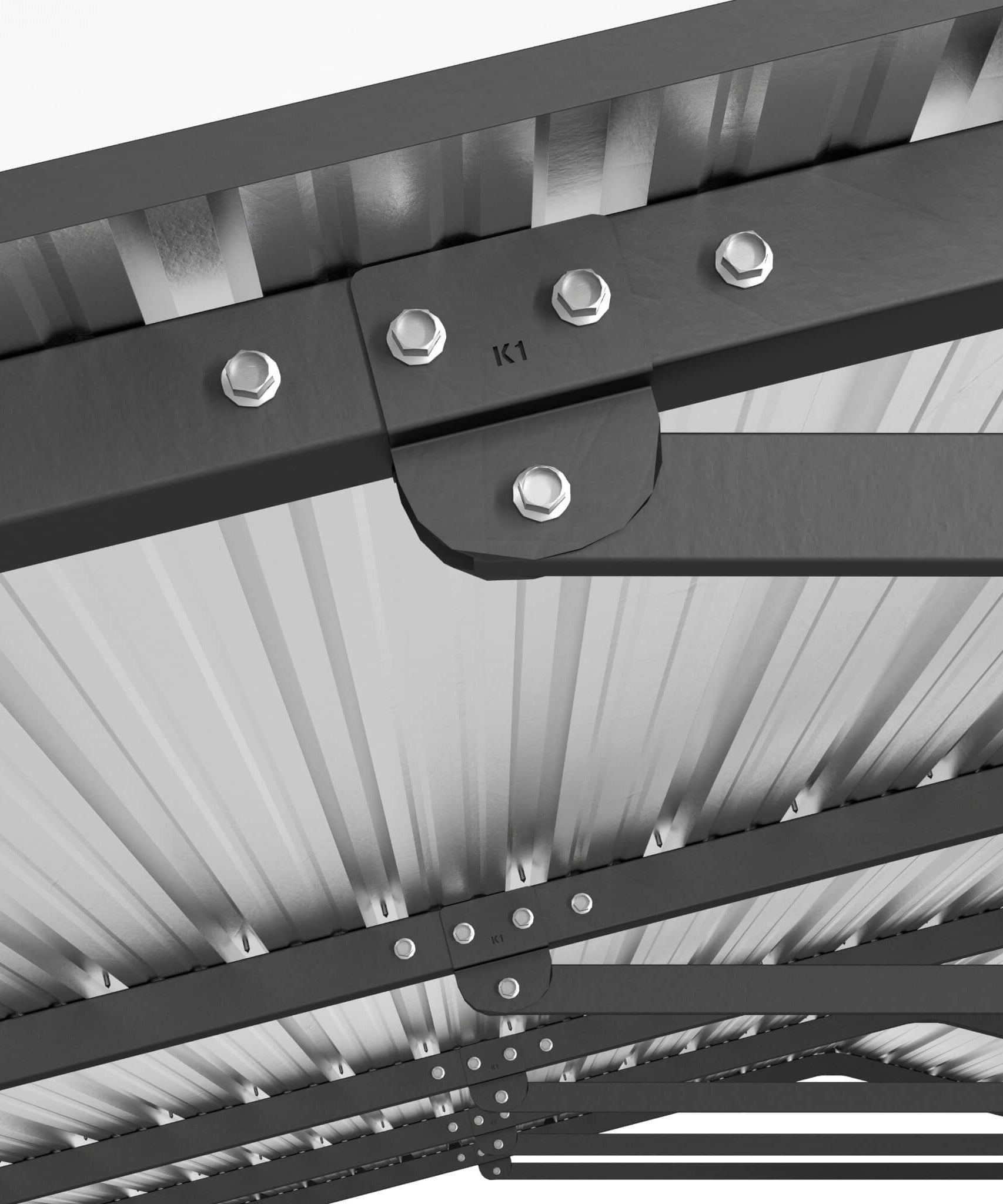 [20X20FT] Alora Extra Large Heavy-Duty Outdoor Metal Carport With Galvanized Steel Roof For Cars, Boats And Trucks (SAK75633)