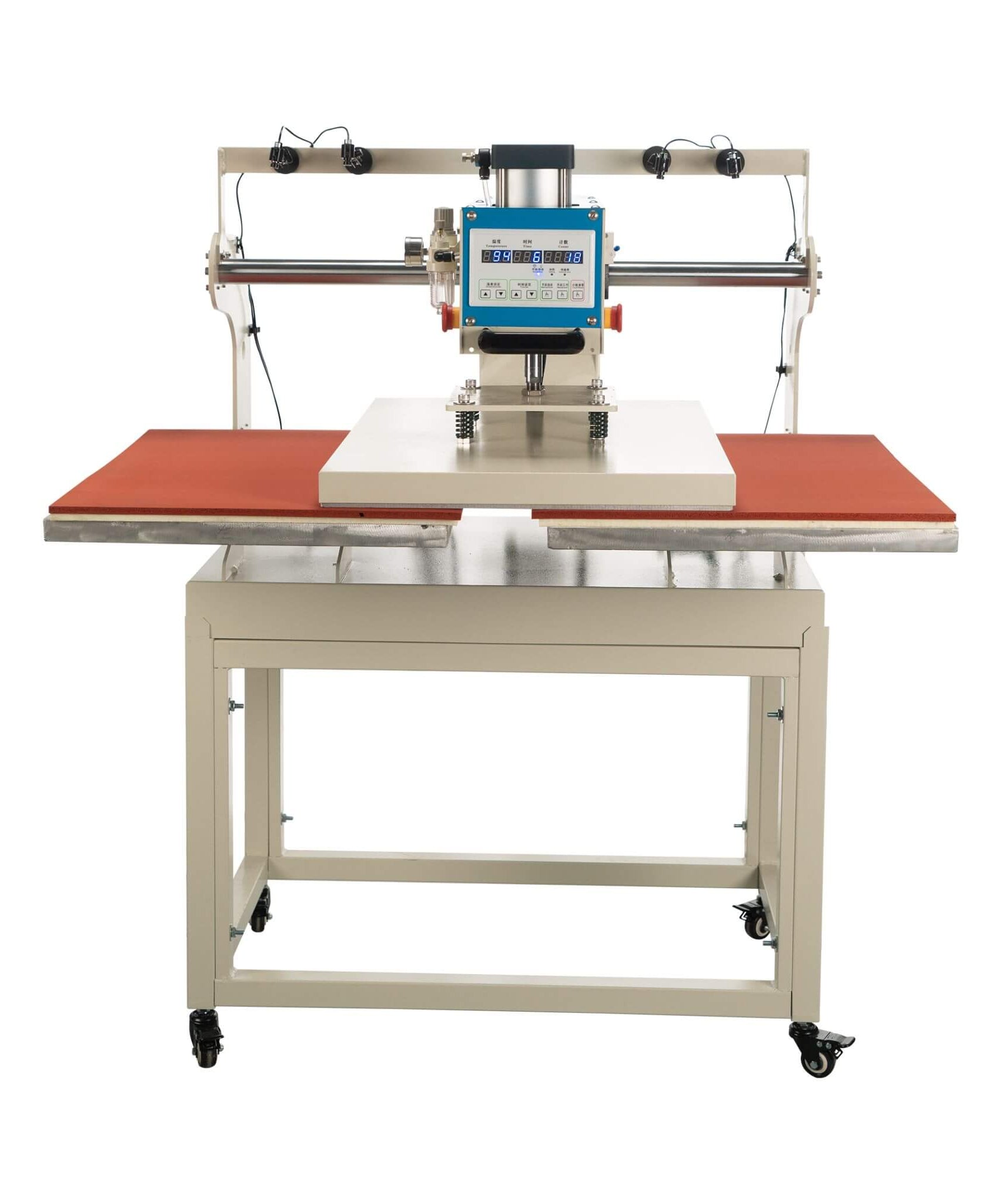 [20X28-Inch] Industrial Pneumatic Dual Platen Press With Infrared Positioning (SAK31028)