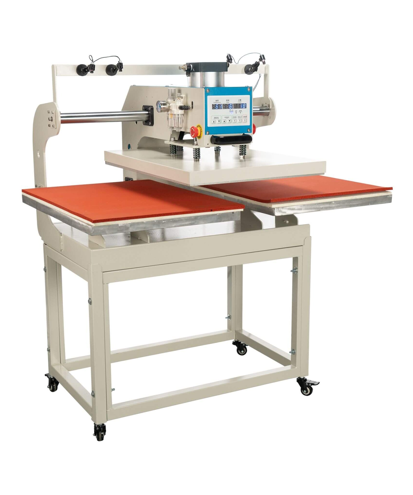[20X28-Inch] Industrial Pneumatic Dual Platen Press With Infrared Positioning (SAK31028)