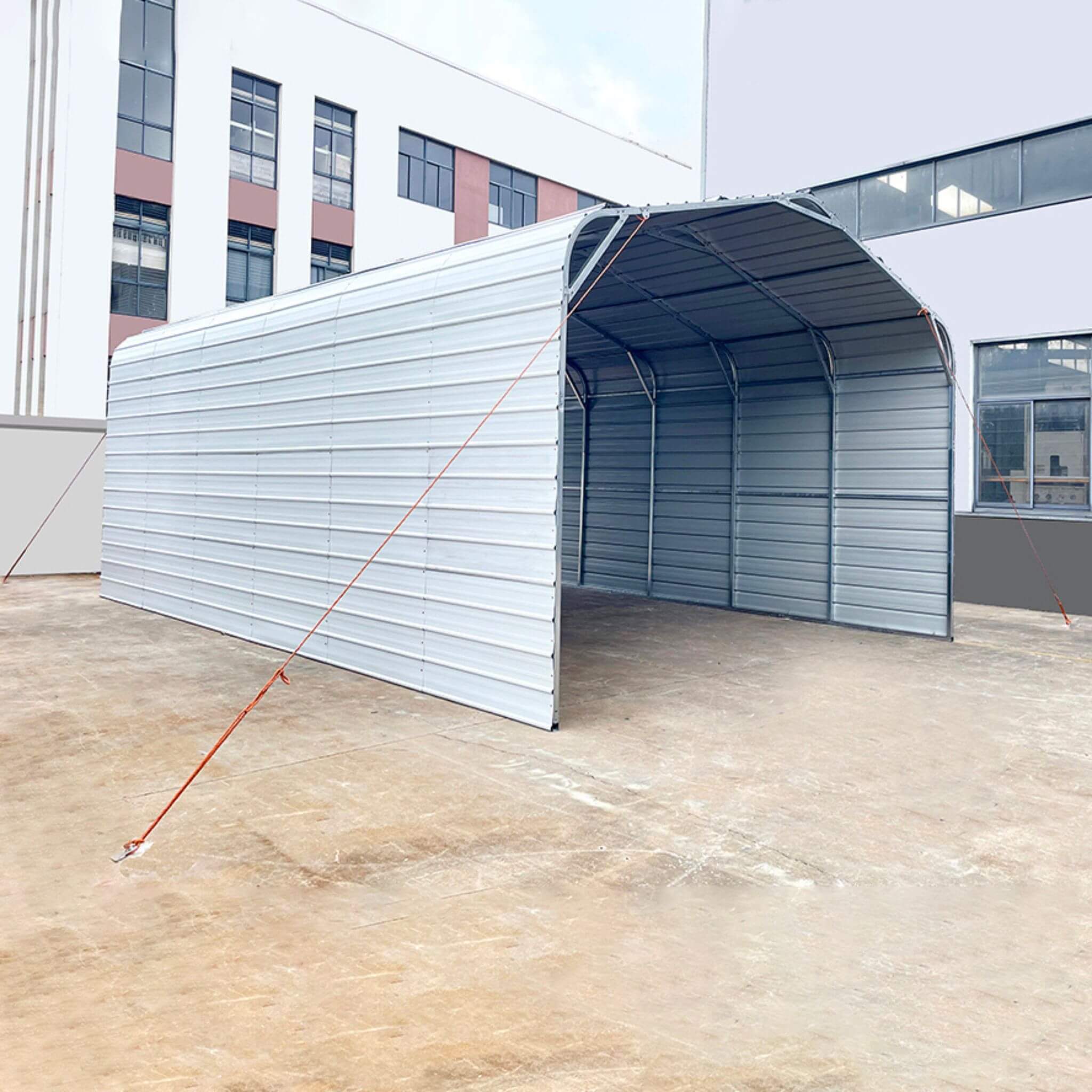[20X30FT] Alora Heavy-Duty Outdoor Galvanized Steel Carport (SAK21596)