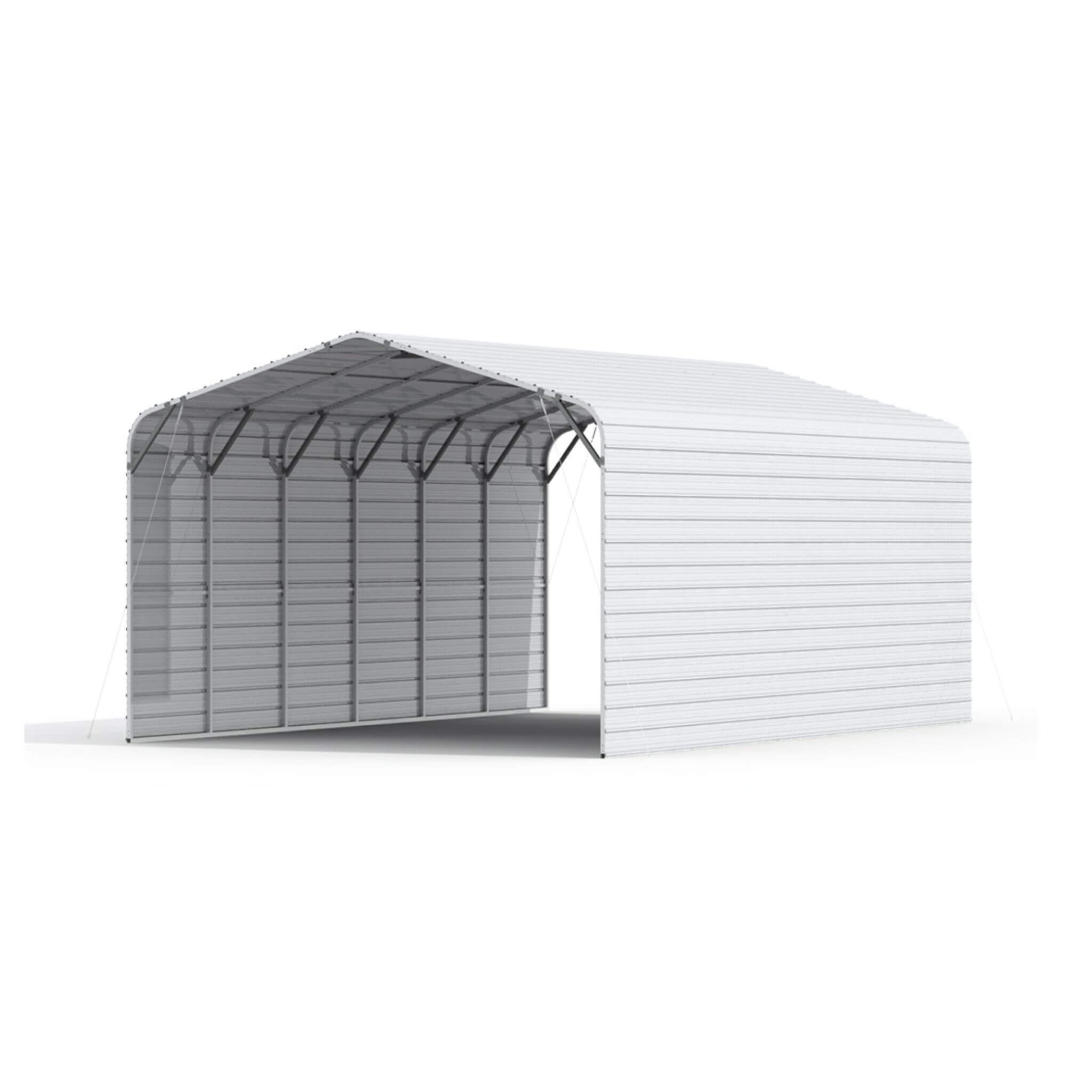 [20X30FT] Alora Heavy-Duty Outdoor Galvanized Steel Carport (SAK21596)
