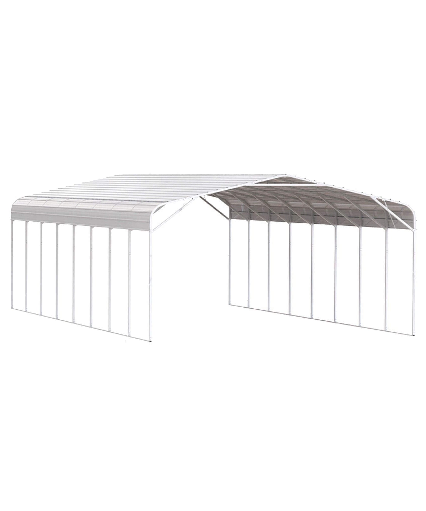 [20X40FT] Alora Heavy-Duty Outdoor High-Clearance Metal Carport (SAK67509)