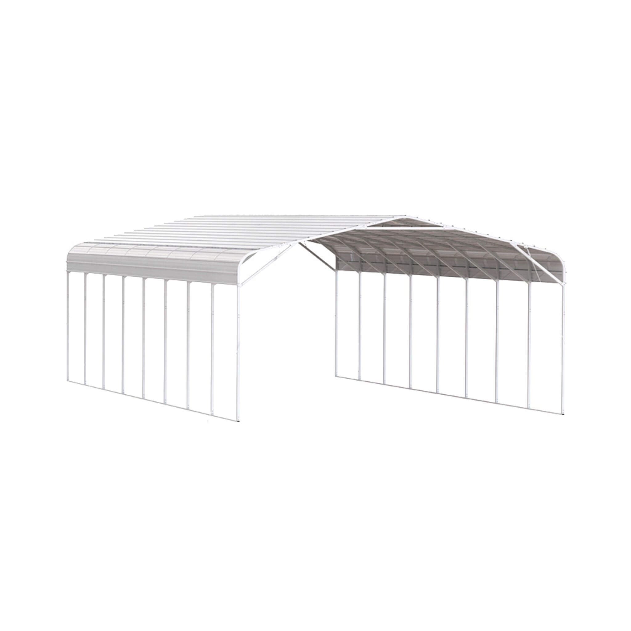 [20X40FT] Alora Heavy-Duty Outdoor High-Clearance Metal Carport (SAK67509)