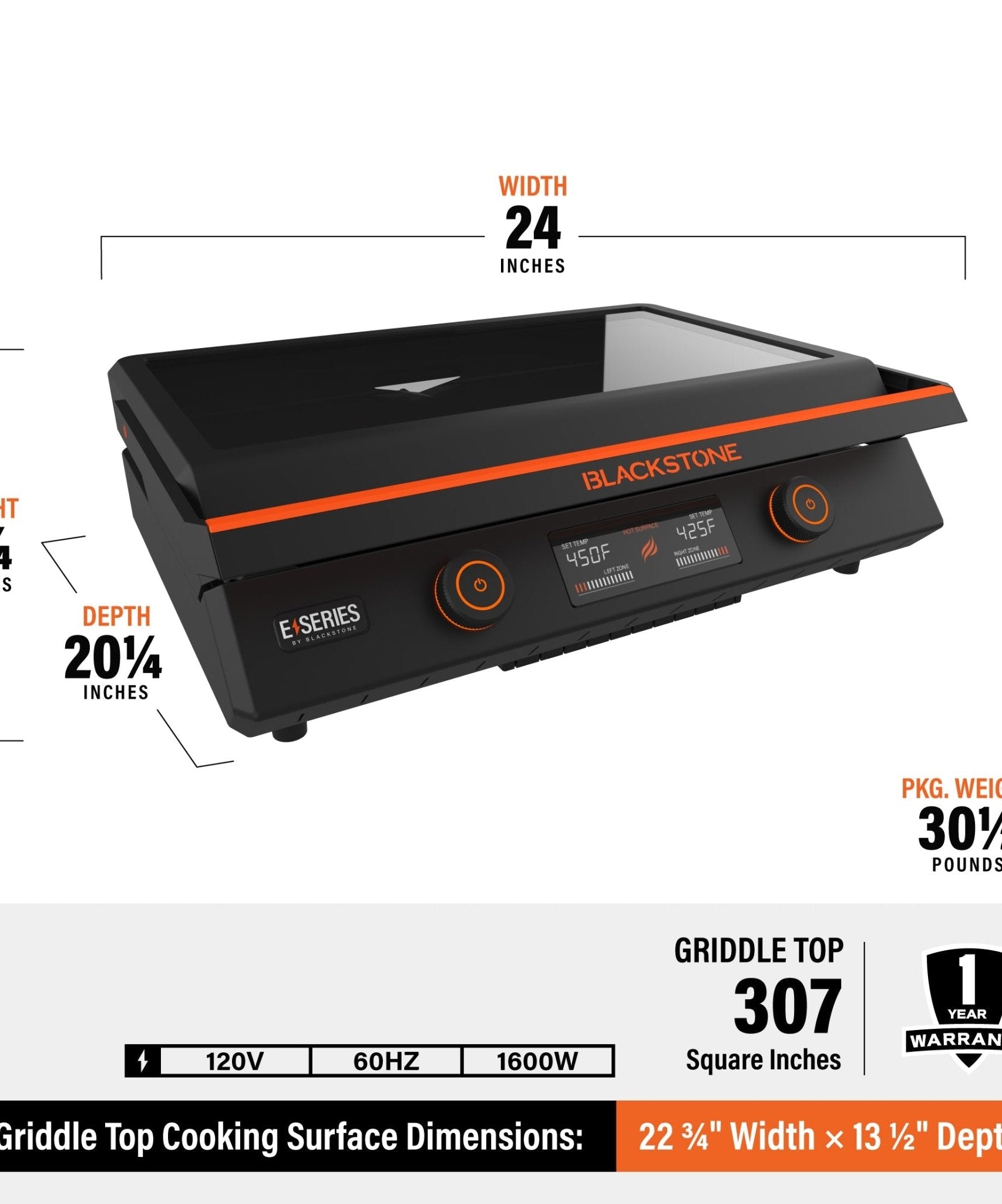 Blackstone E-Series 22" Elektro-Tischgrill