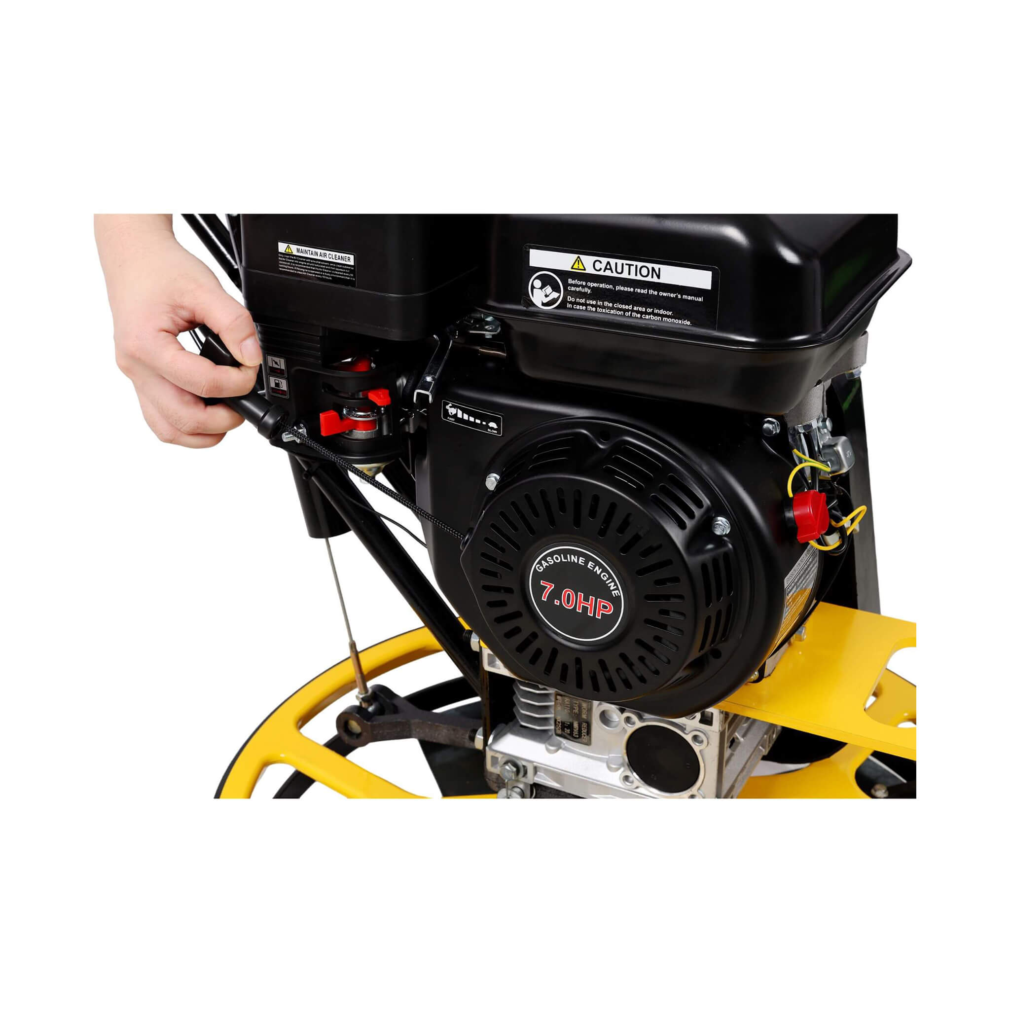 22-Inch 7HP Gas-Powered Walk-Behind Concrete Surface Finisher (SAK61802)
