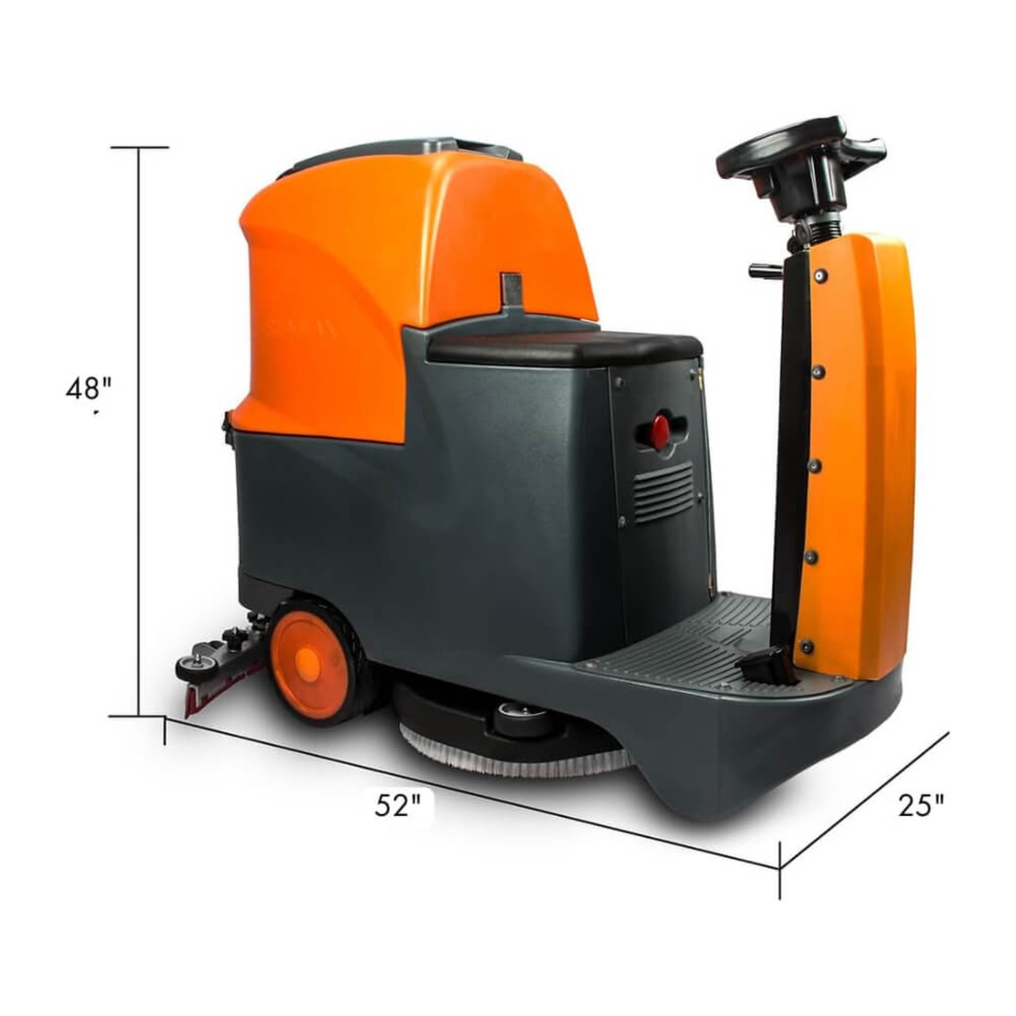 22-Inch Heavy-Duty Electric Industrial Ride-On Floor Scrubber With Dual Tanks (SAK40597)