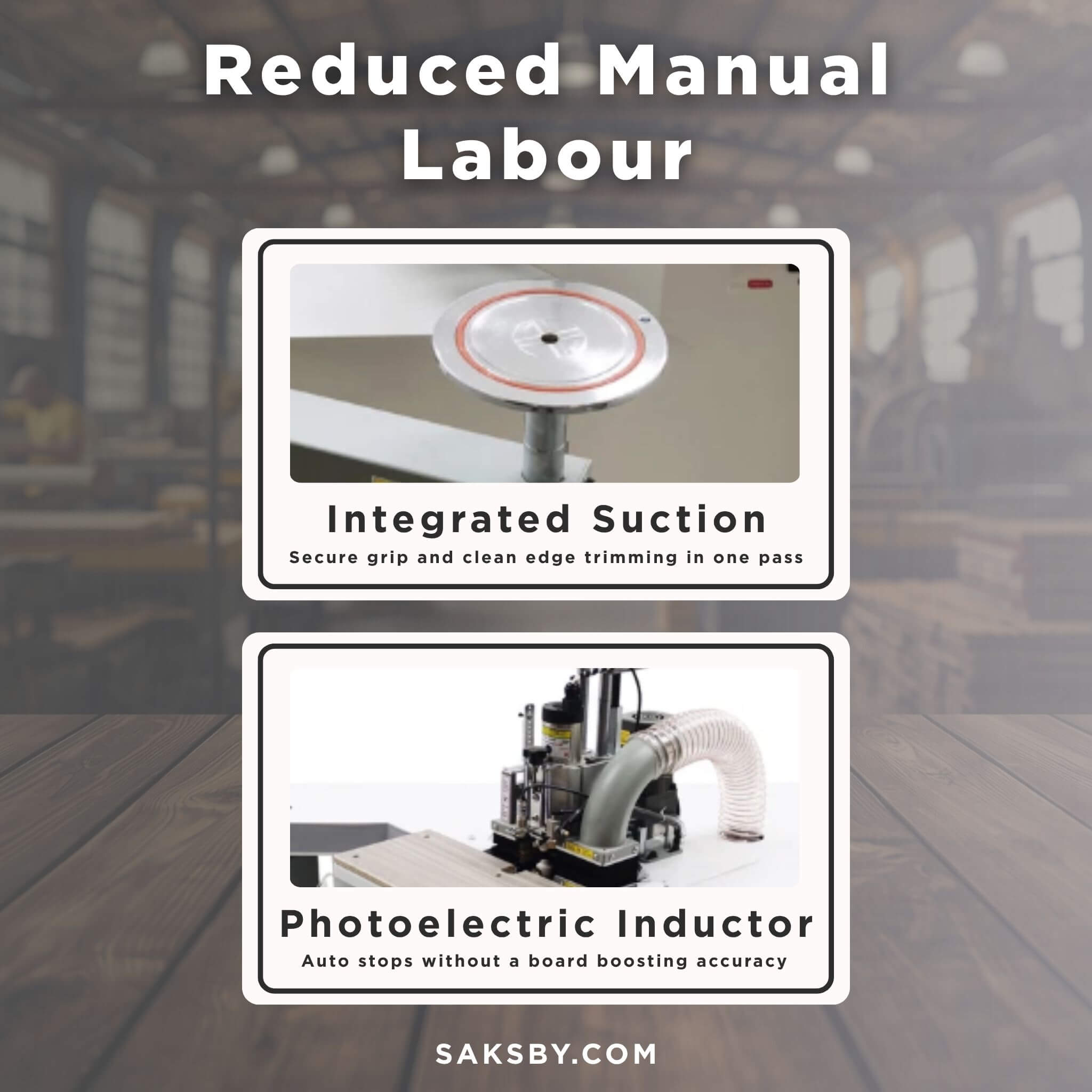 220V Curved Edge Trimming Machine With Foldable Arm (SAK60739)