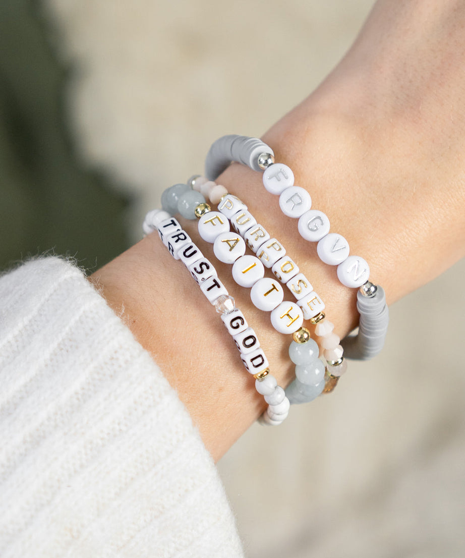 Trust God Letter Bracelet