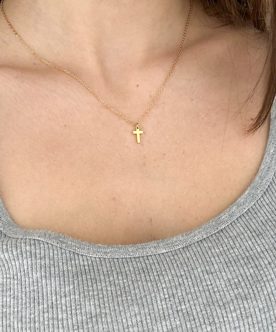 Gold Cross Necklace