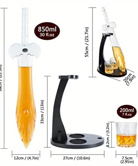 Legendary Sword Decanter Gift Set
