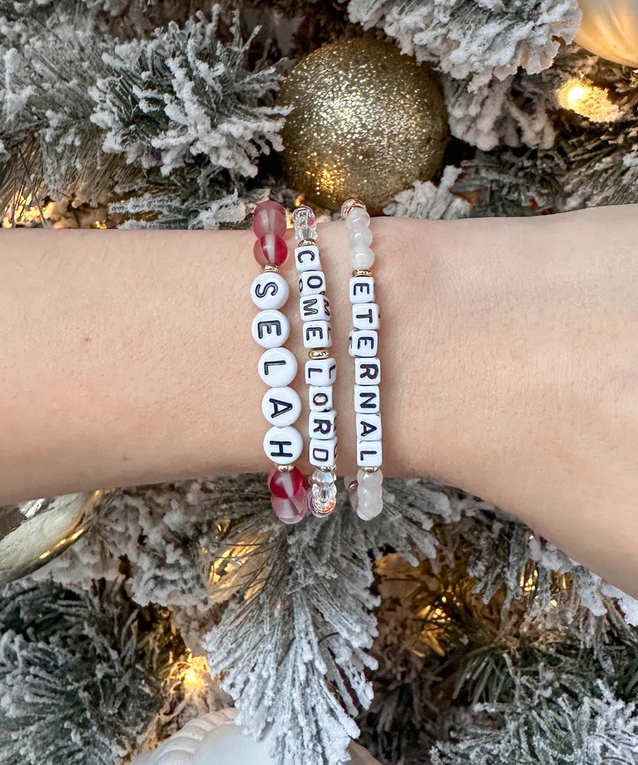 Come Lord Letter Bracelet