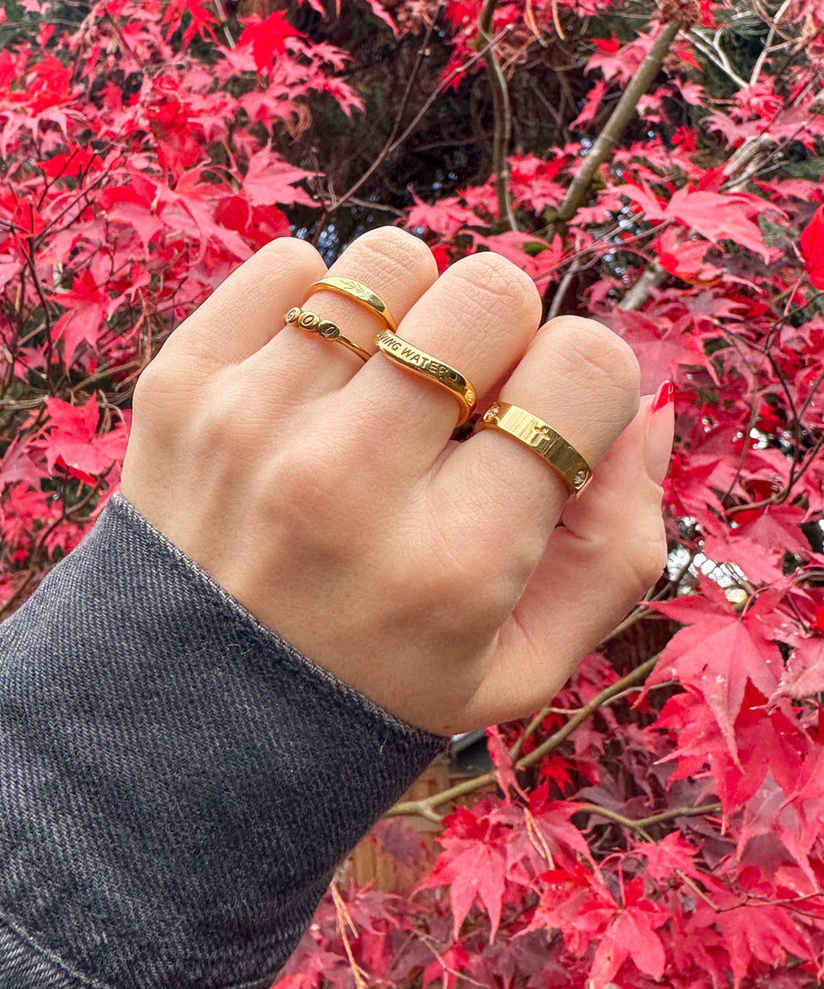 God Letter Ring