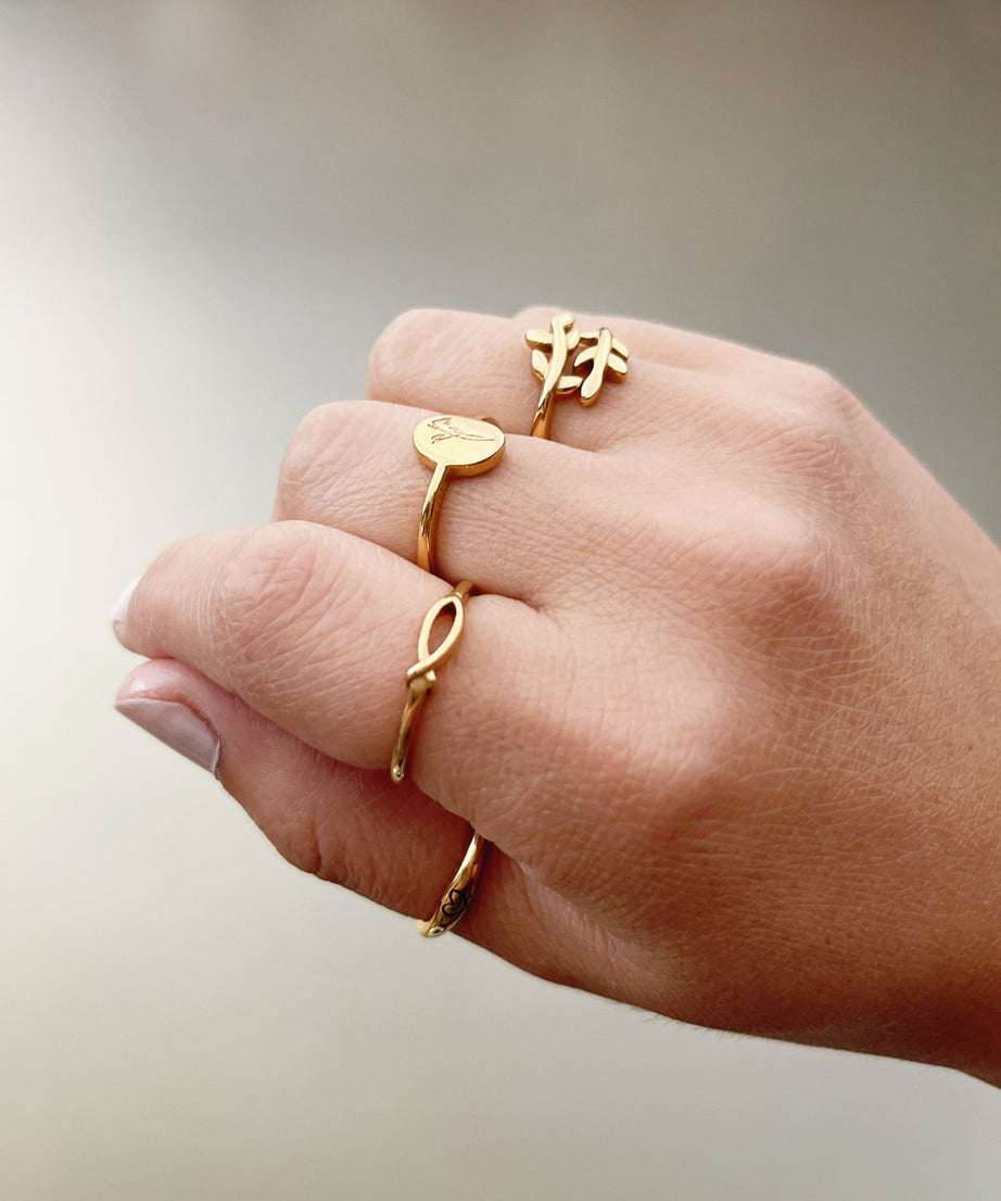 Gold Wildflower Ring