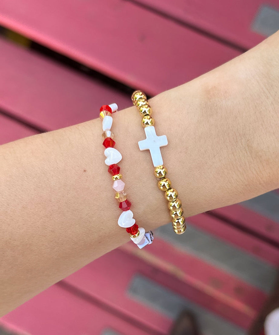 Gold Cross Bracelet