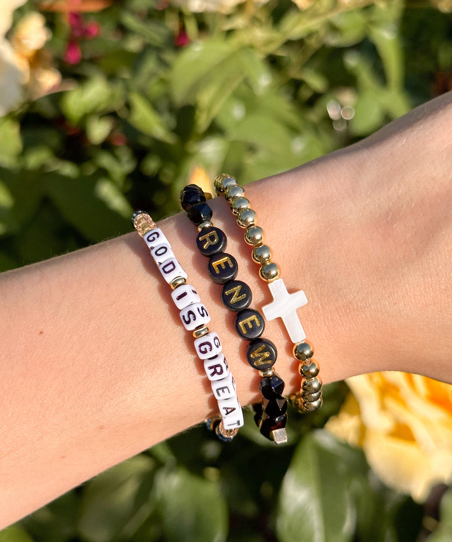 Renew Letter Bracelet